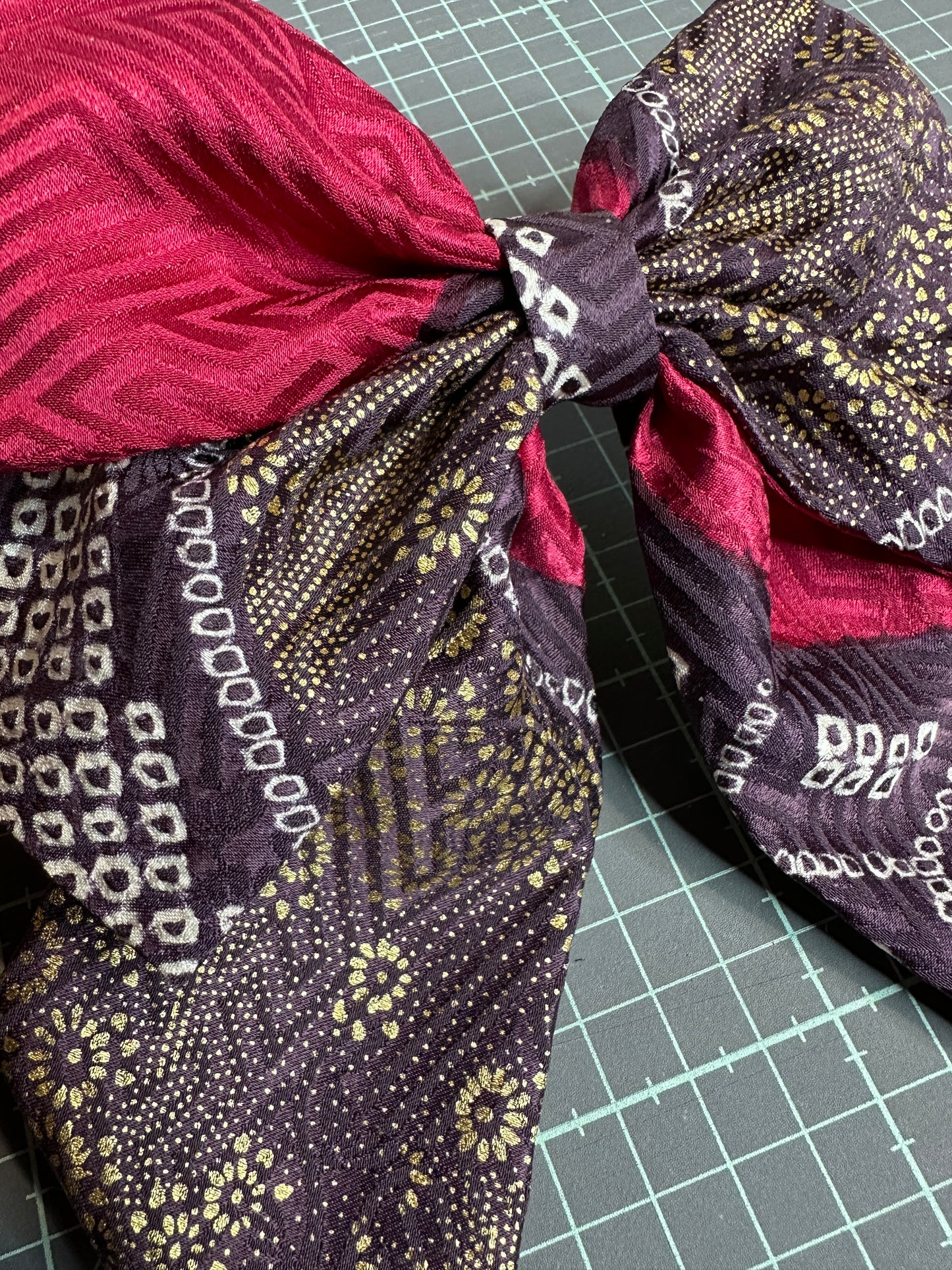 Barette japonaise kimono furisode en soie Neuf