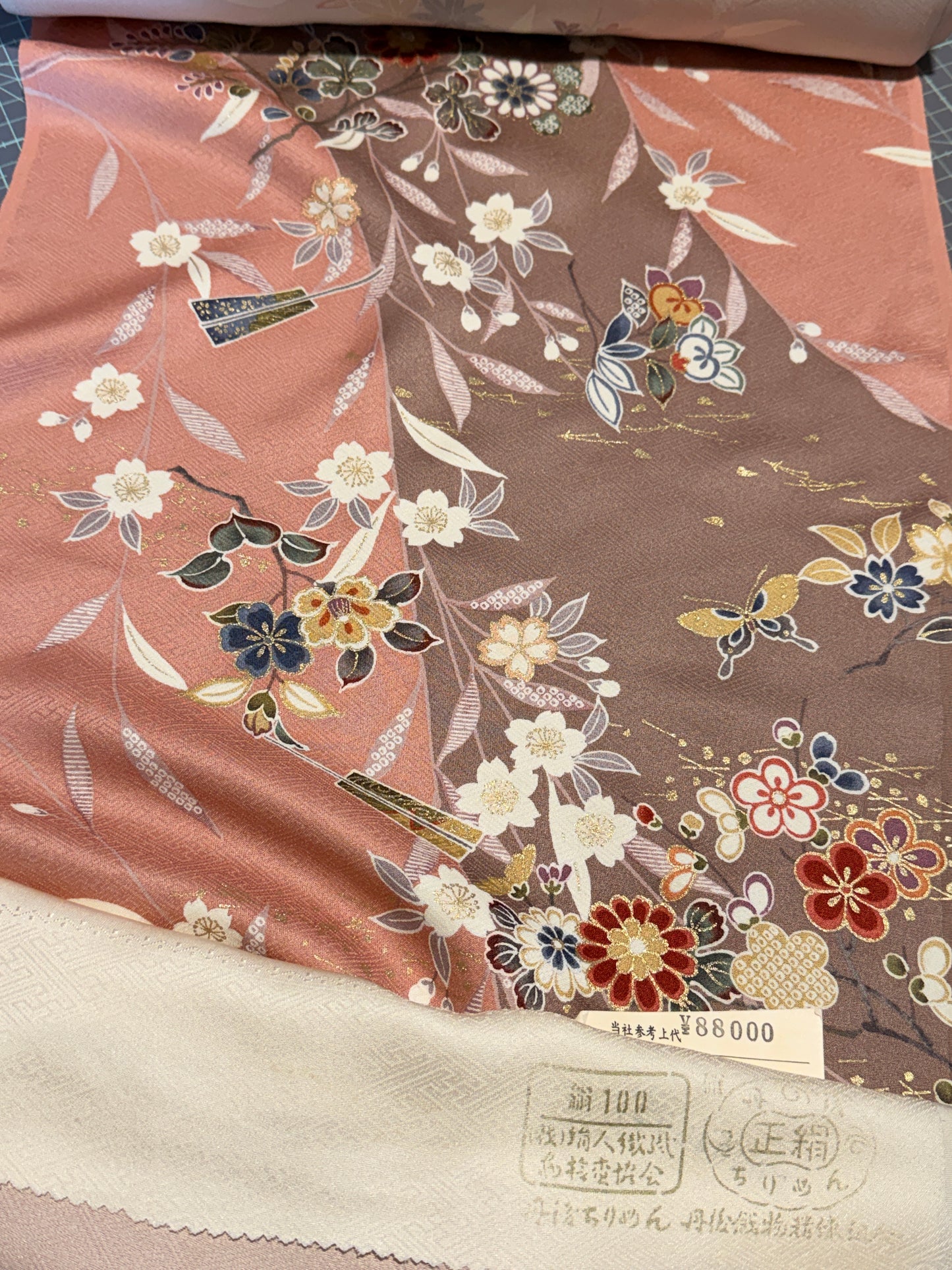 Top tunique kimono japonais en soie