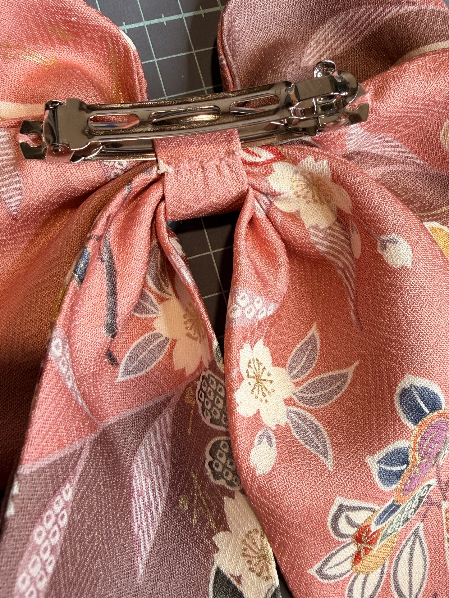 Barette japonaise kimono japonais en soie