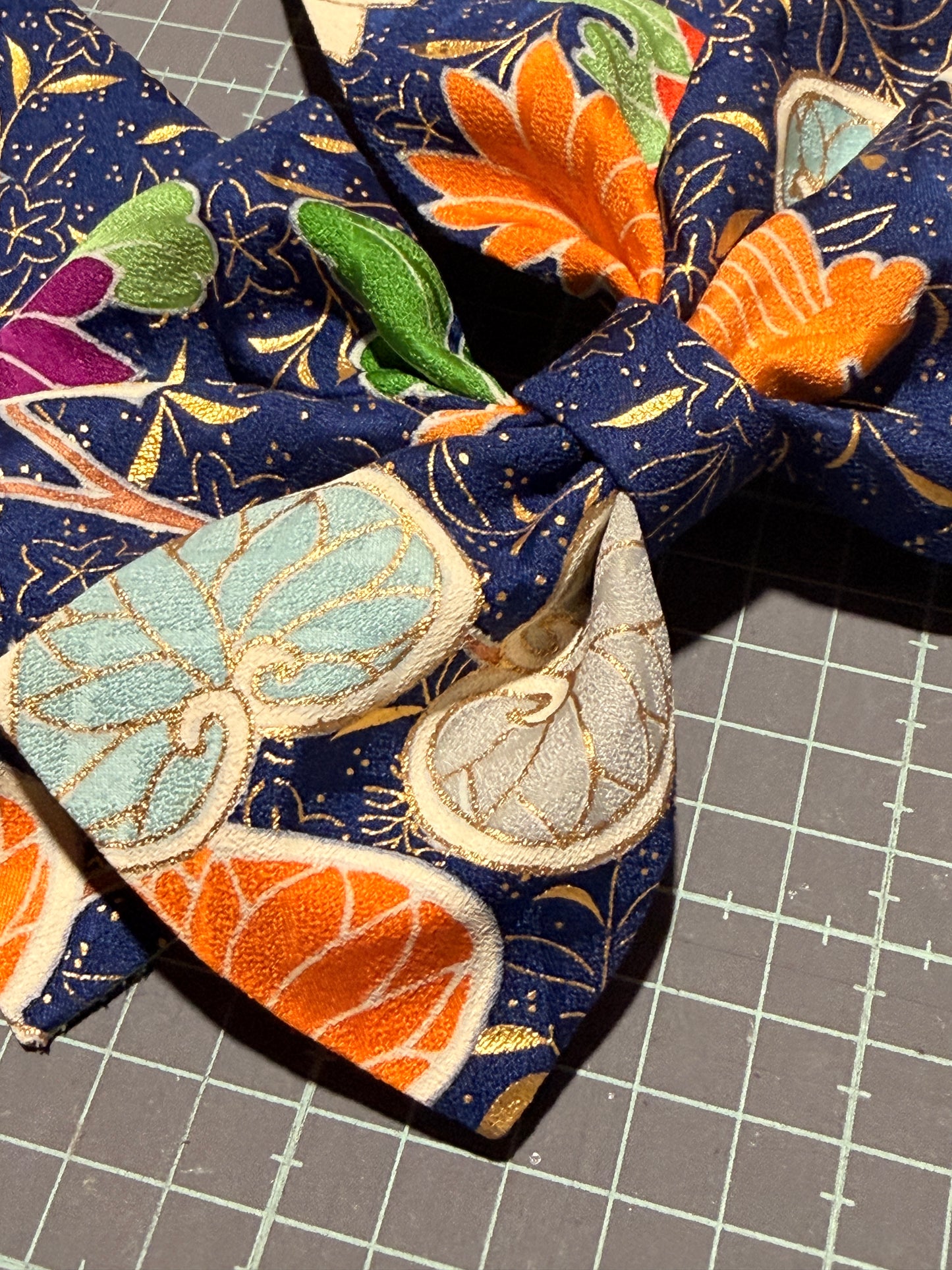 Barette japonaise kimono furisode en soie Neuf