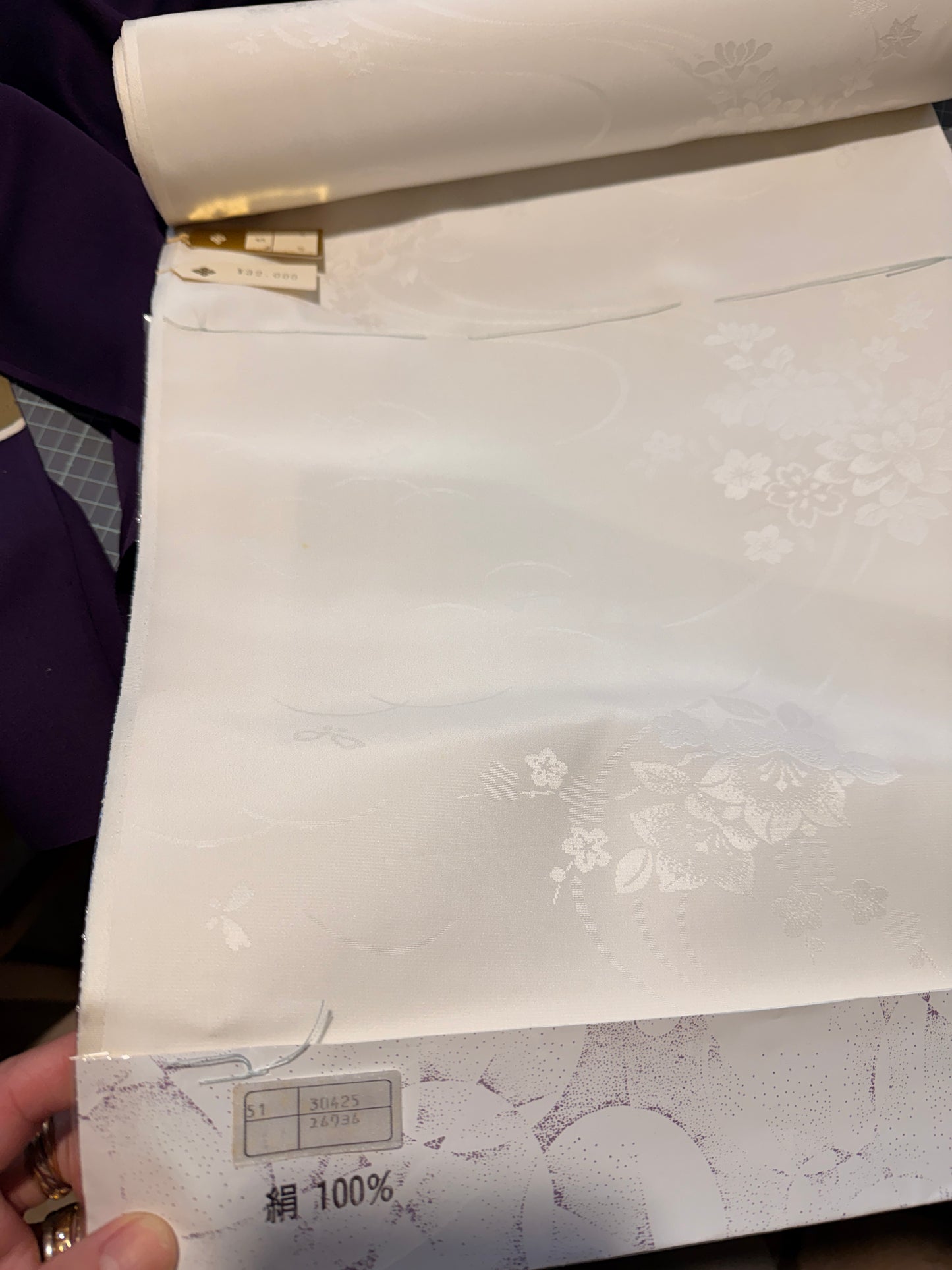 Bonnet de Nuit en soie kimono japonais