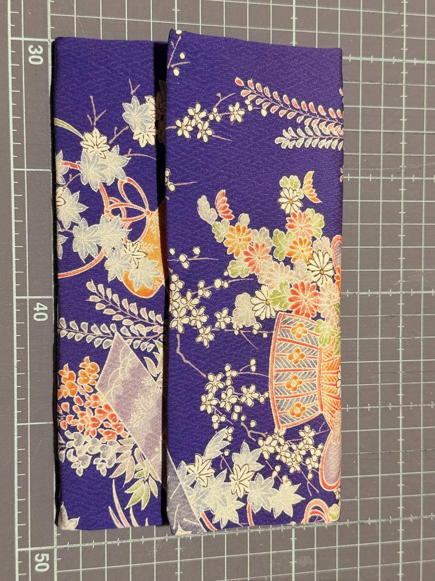 Pochette chéquier kimono japonais en soie