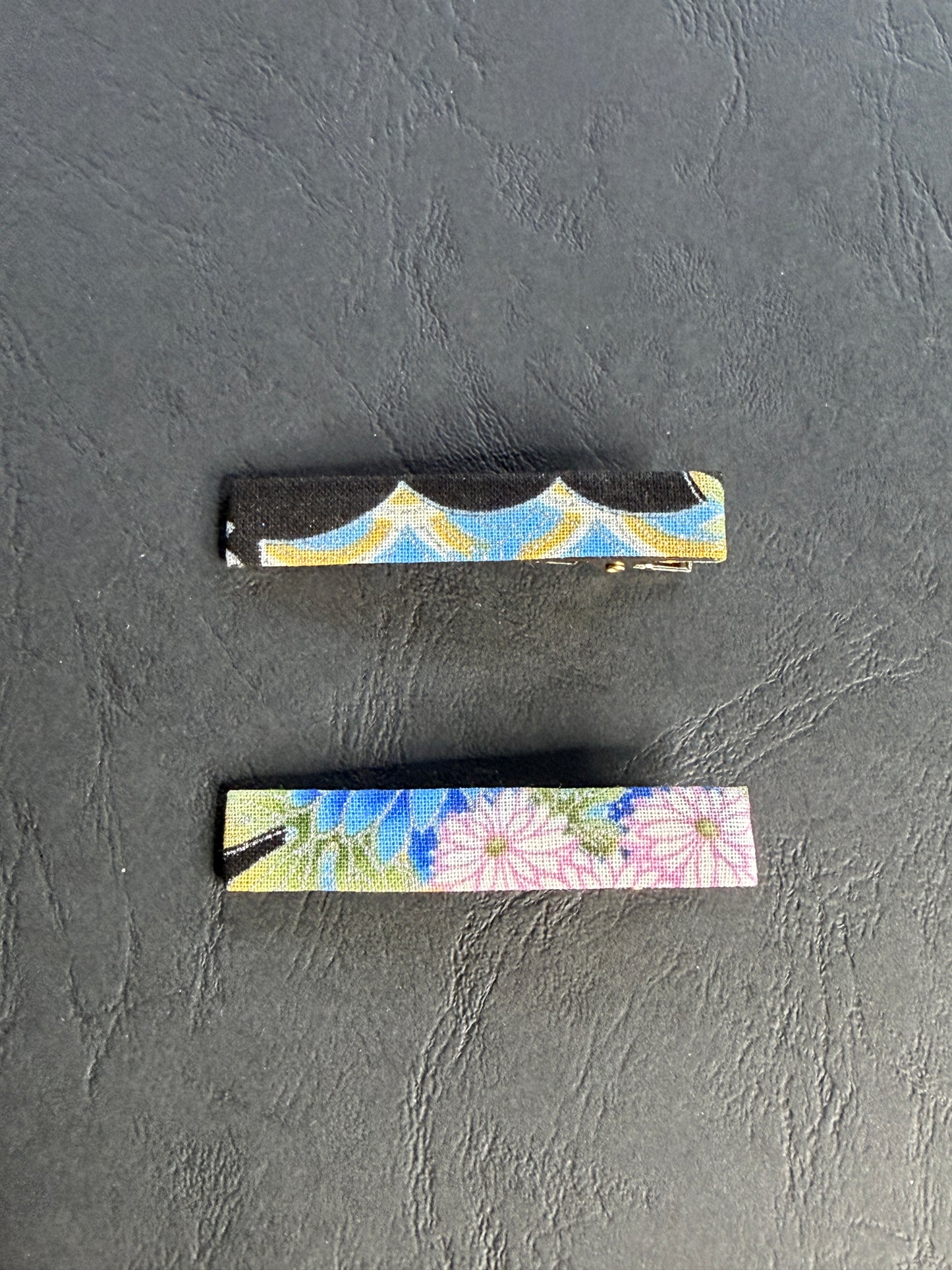 2 Clip pince à cheveux coton japonais