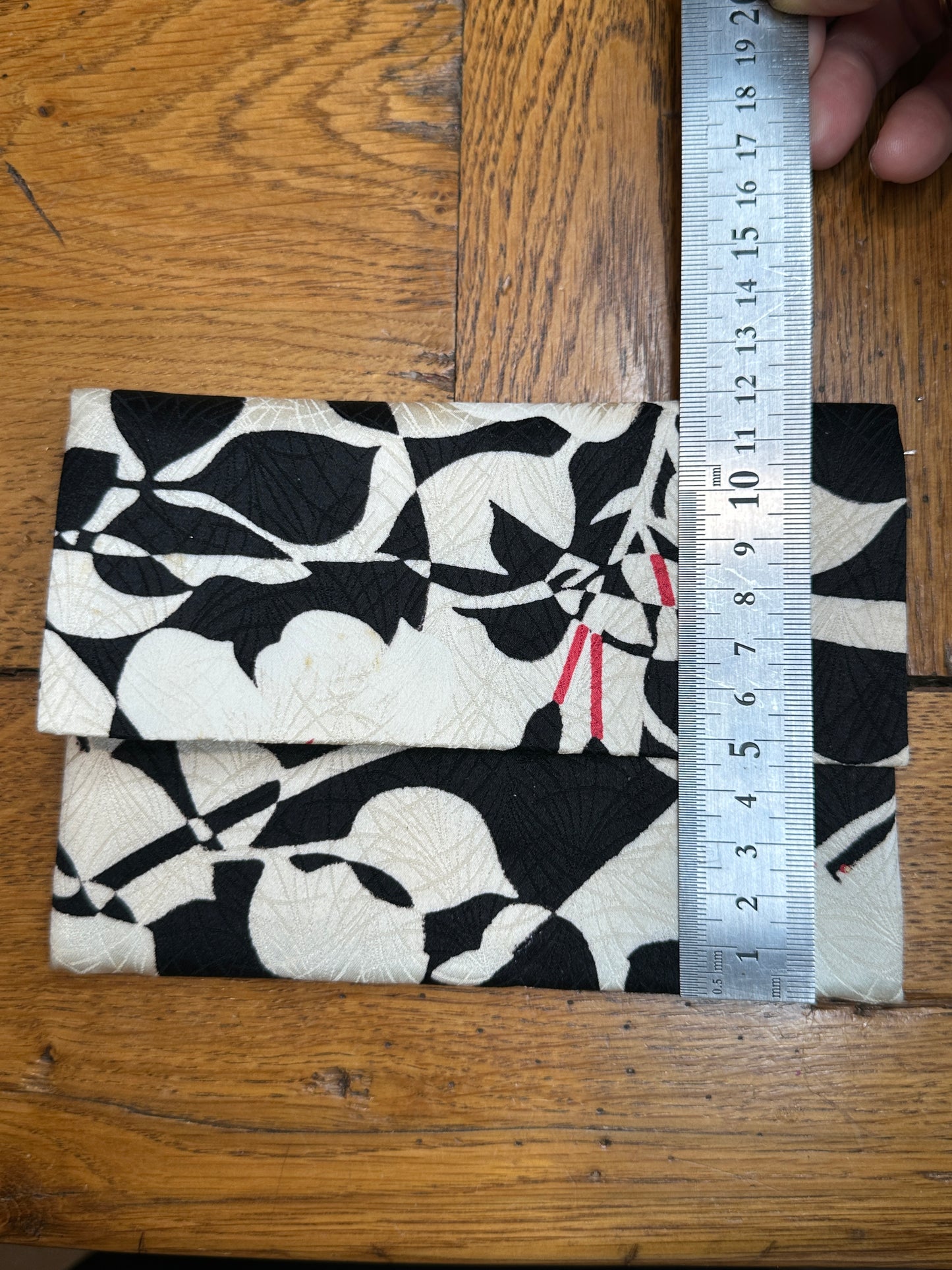 Pochette 2 compartiments kimono japonais en soie