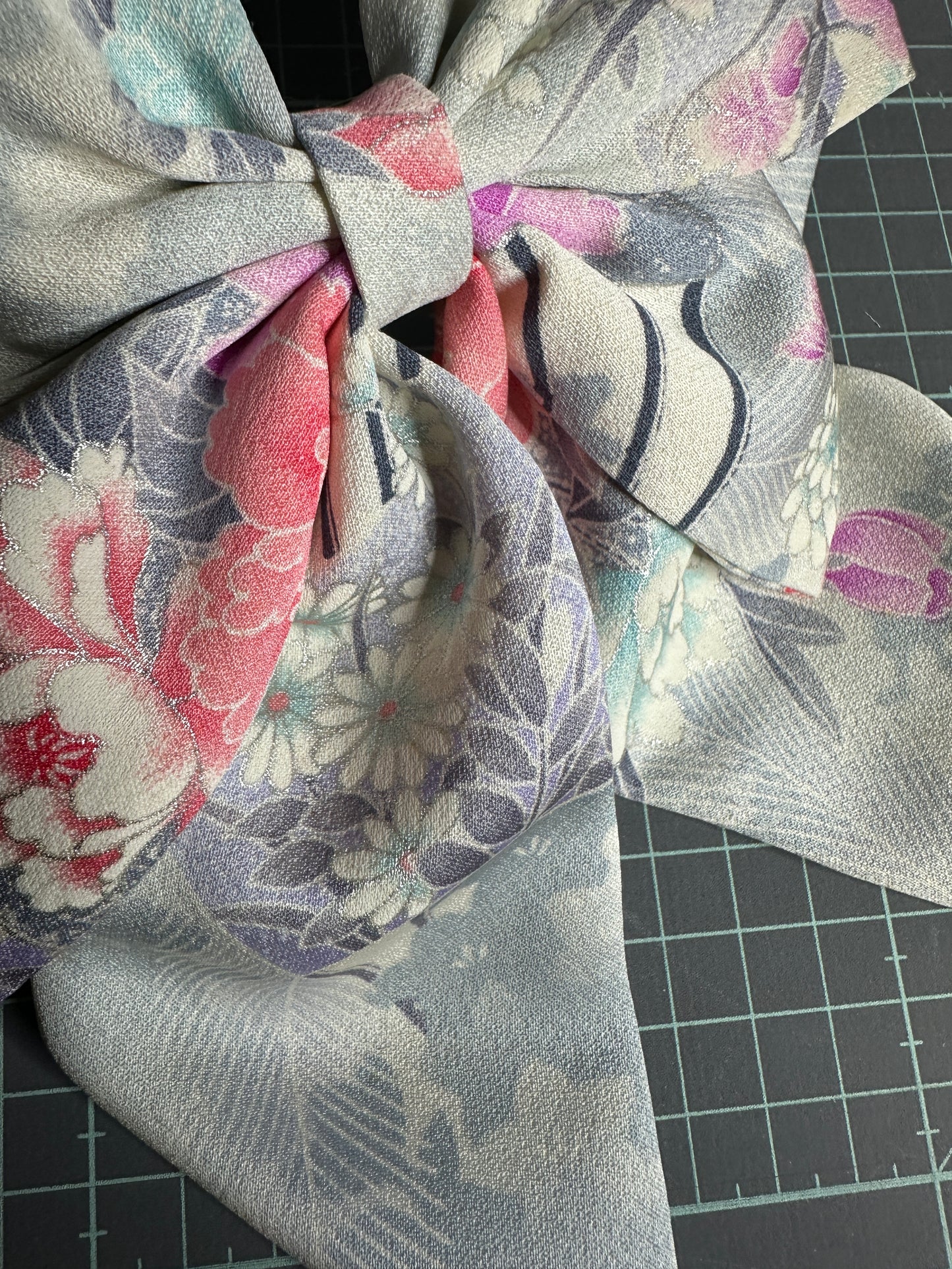 Barette pour les cheveux kimono japonais en soie