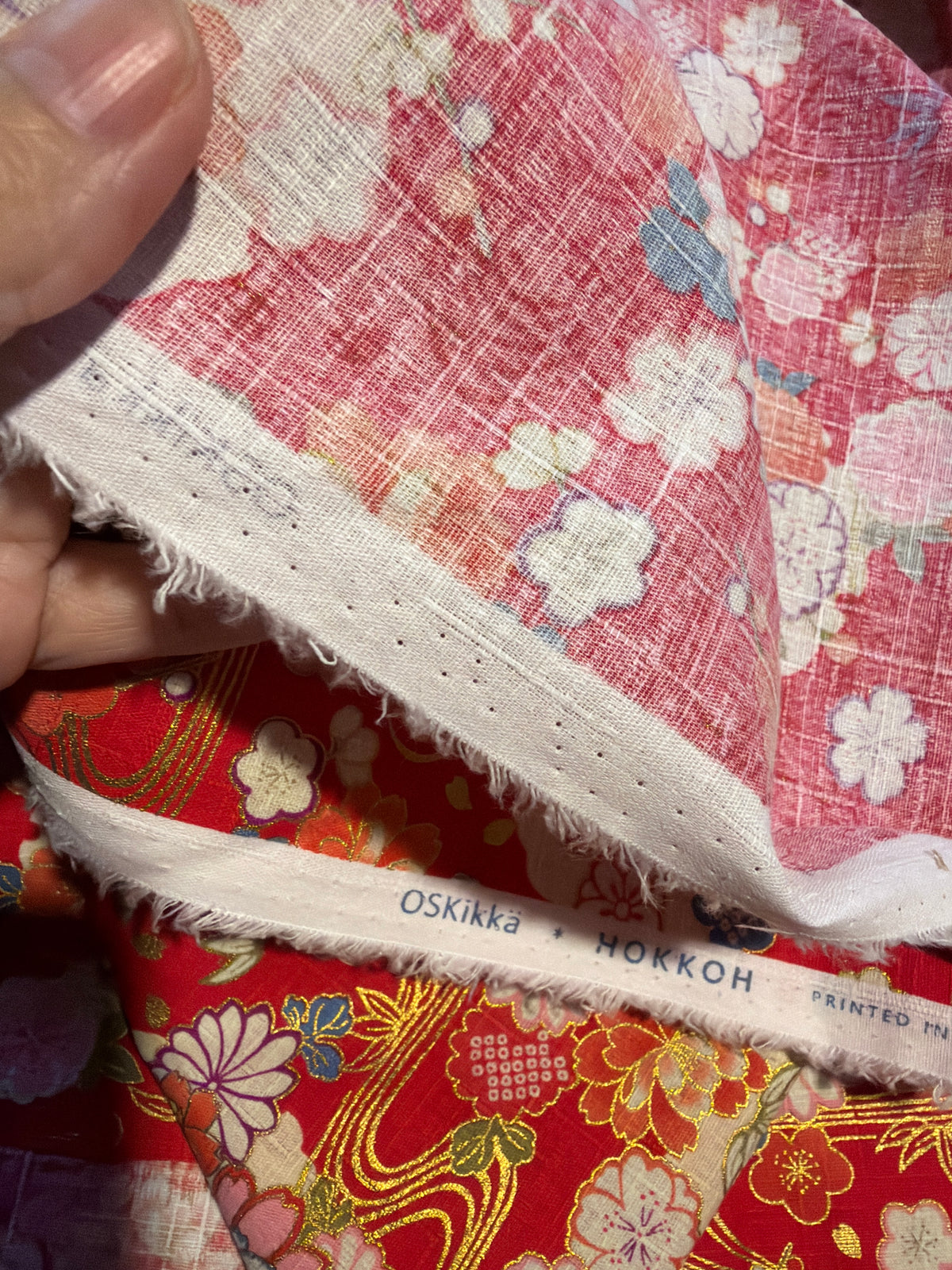 Tissu japonais en coton Hokkoh