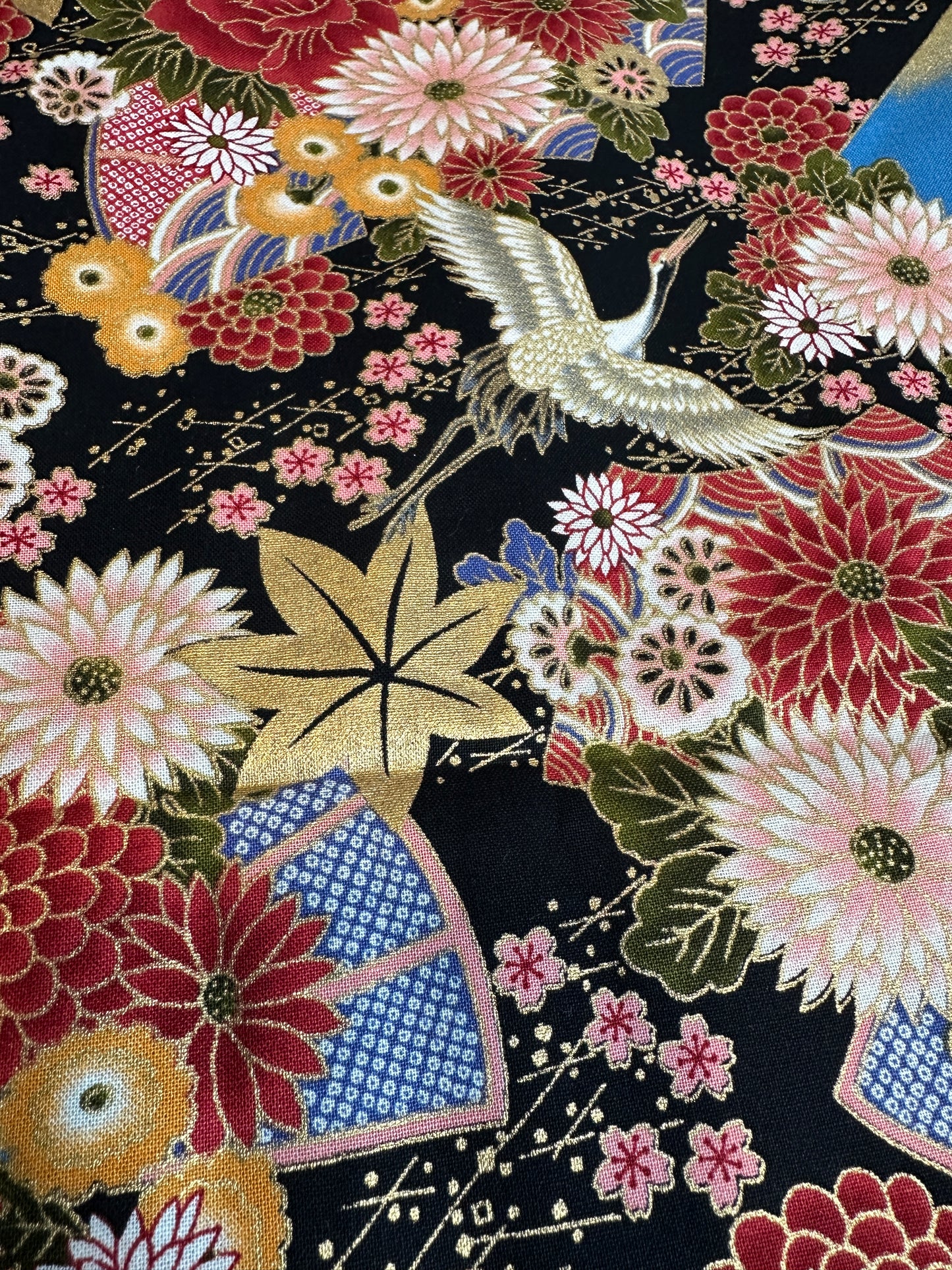 Coupon tissu japonais en coton