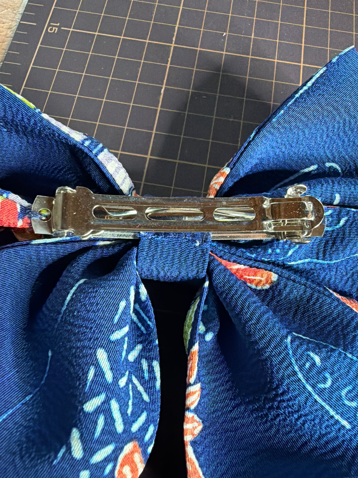 Barrette kimono japonais en soie