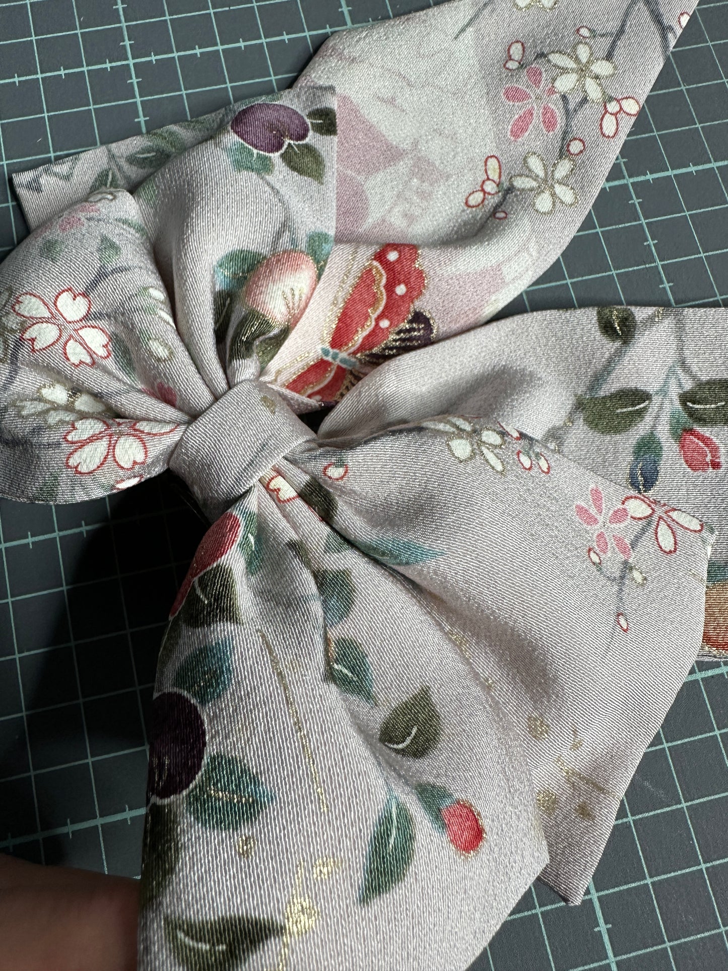 Barette pour les cheveux kimono japonais en soie