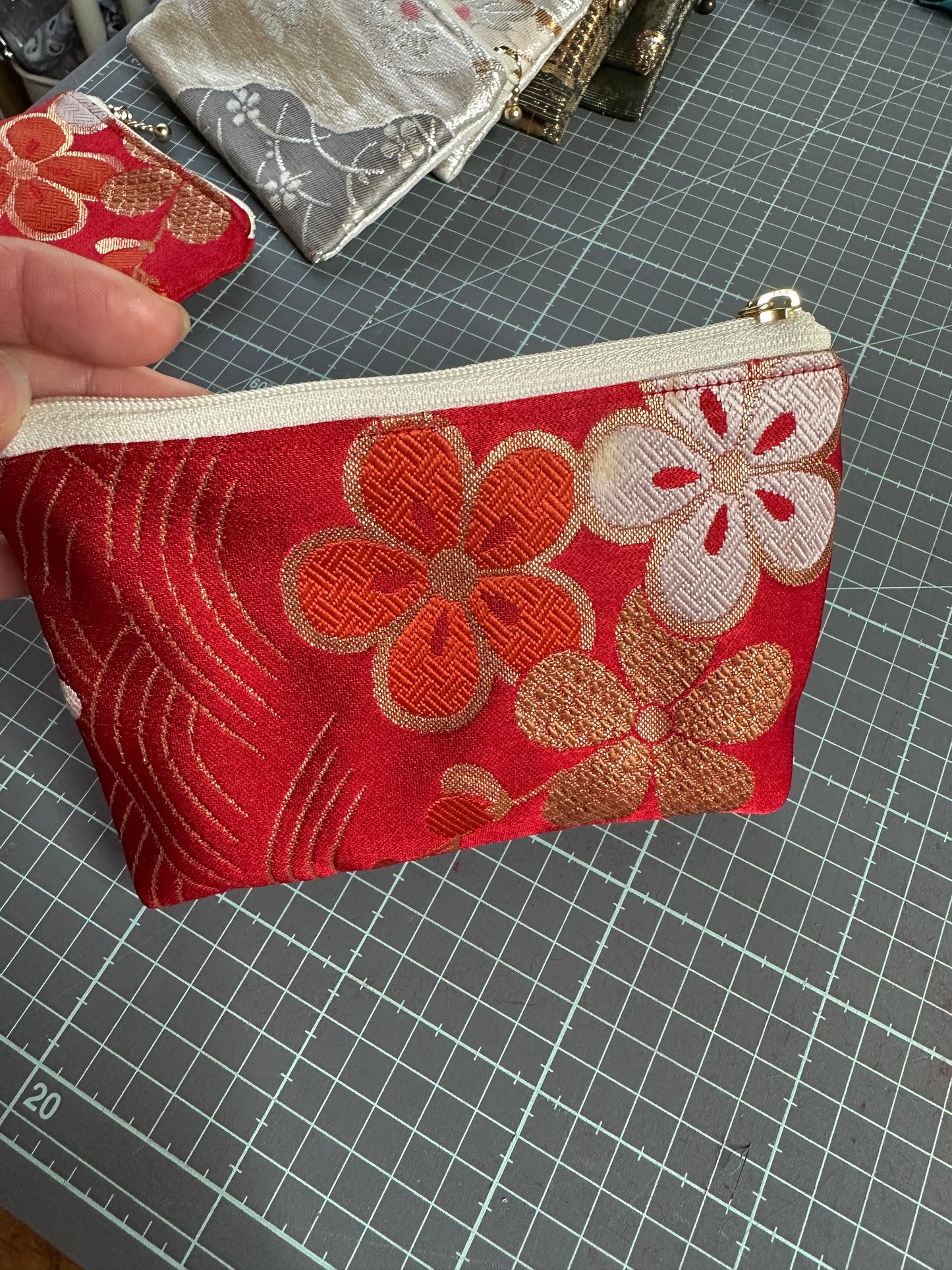 Trousseau pochette Obi japonais