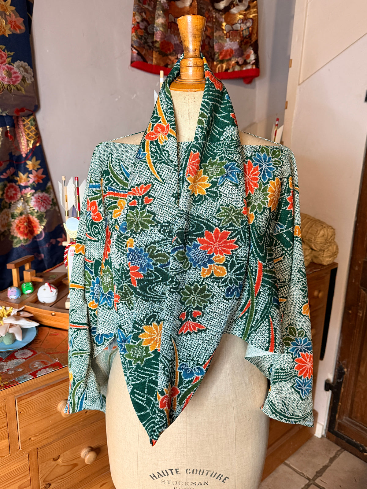 Top tunique 3 en 1 kimono japonais en soie