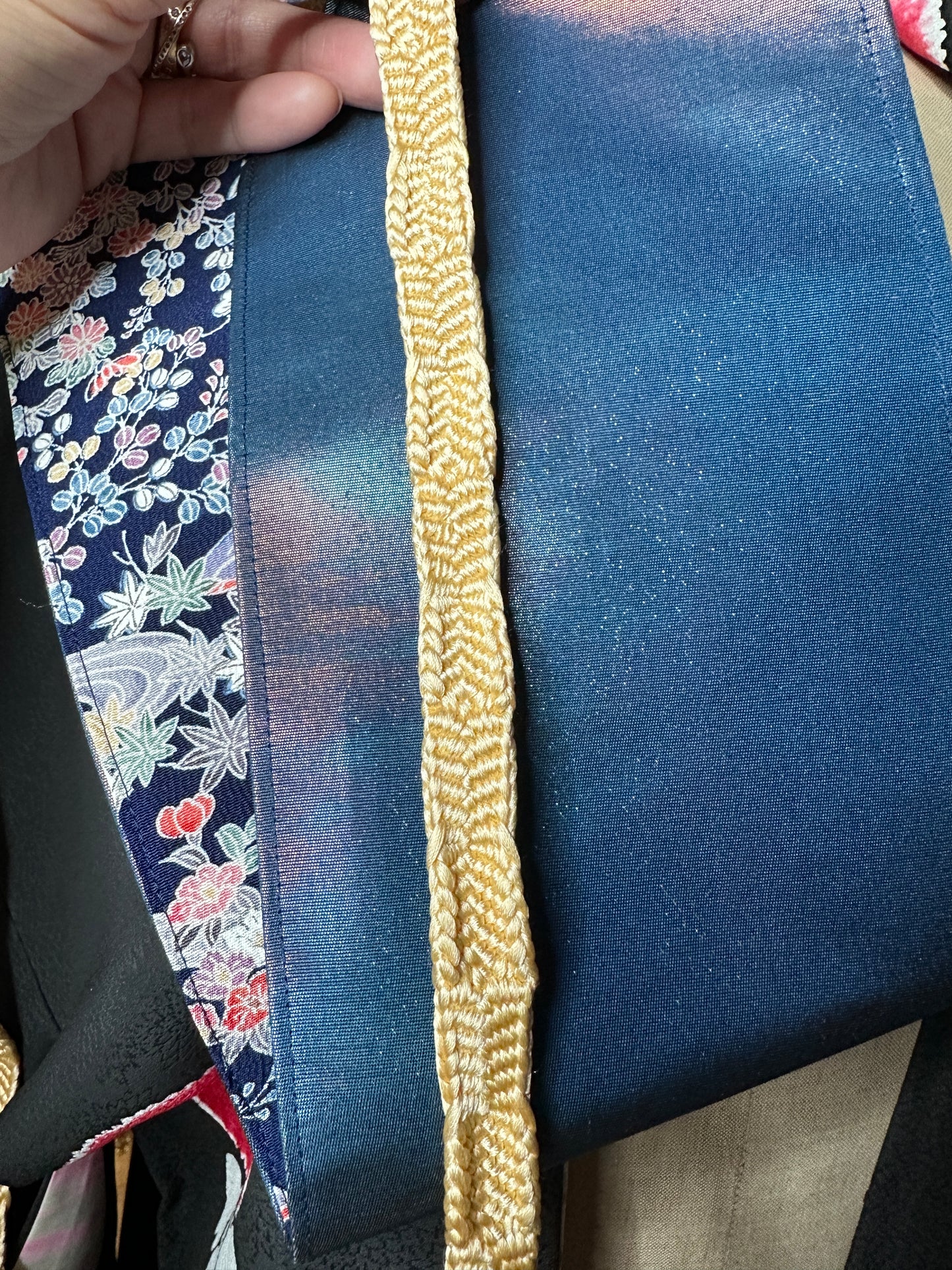 Ceinture Obi réversible japonais