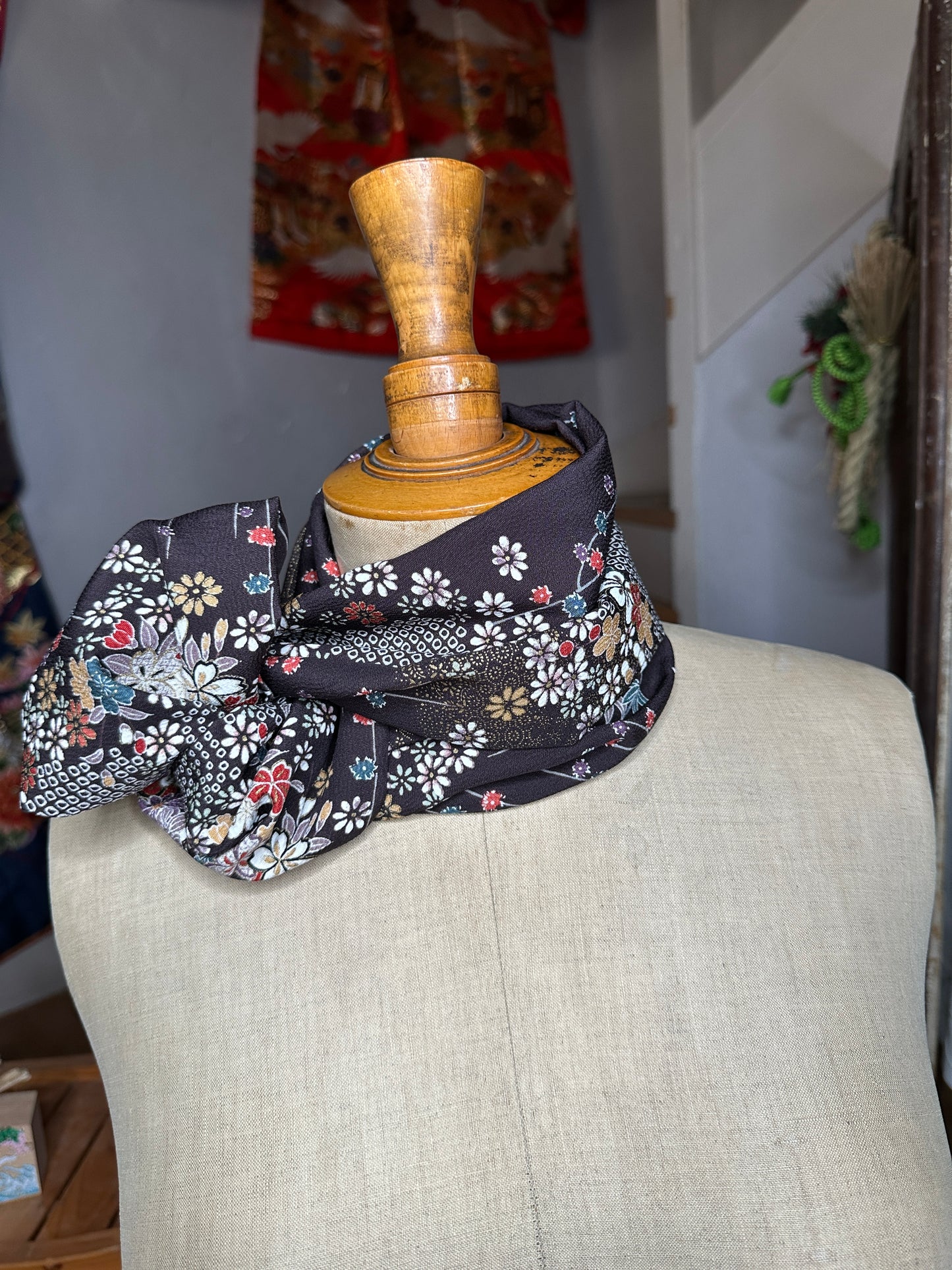 Tour de cou foulard Tango-Chirimen