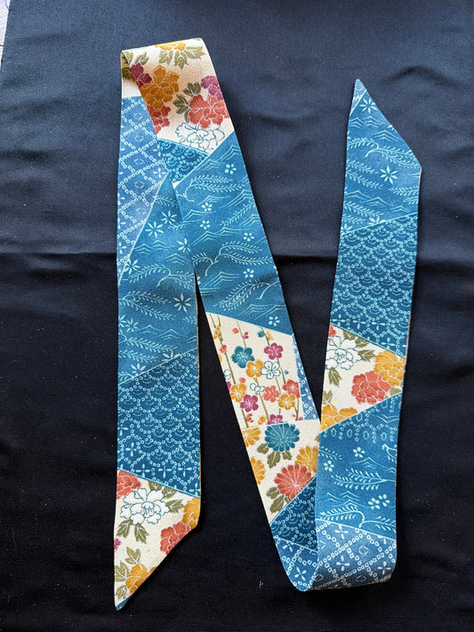 Foulard ruban kimono japonais en soie