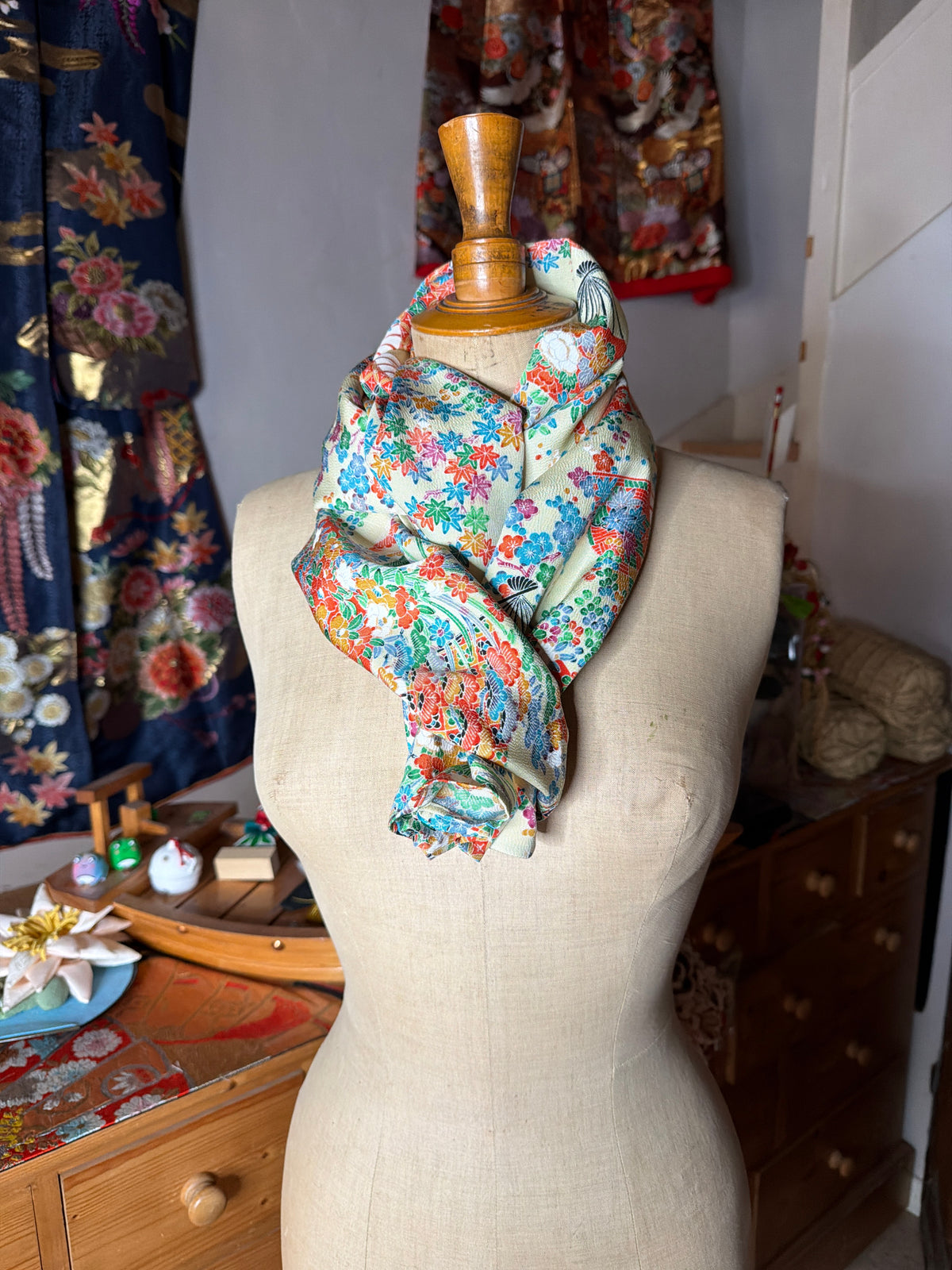 Top tunique 3 en 1 kimono japonais en soie