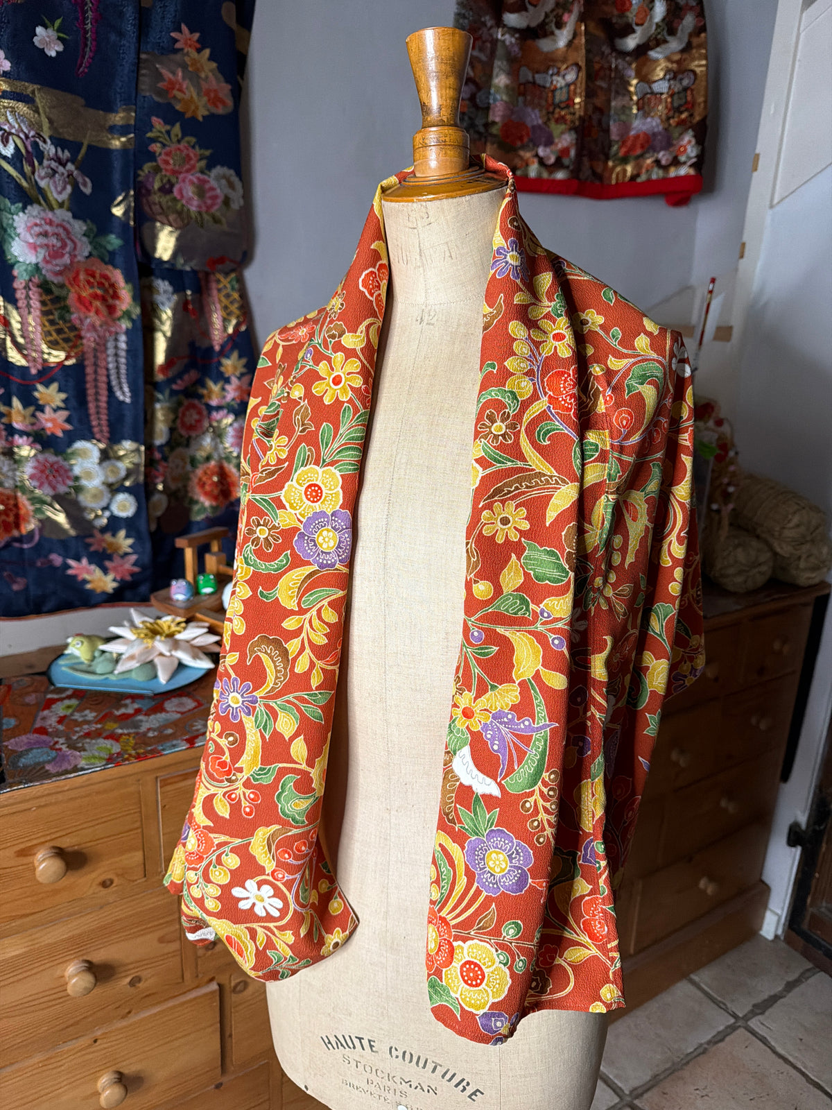 Top tunique 3 en 1 kimono japonais en soie