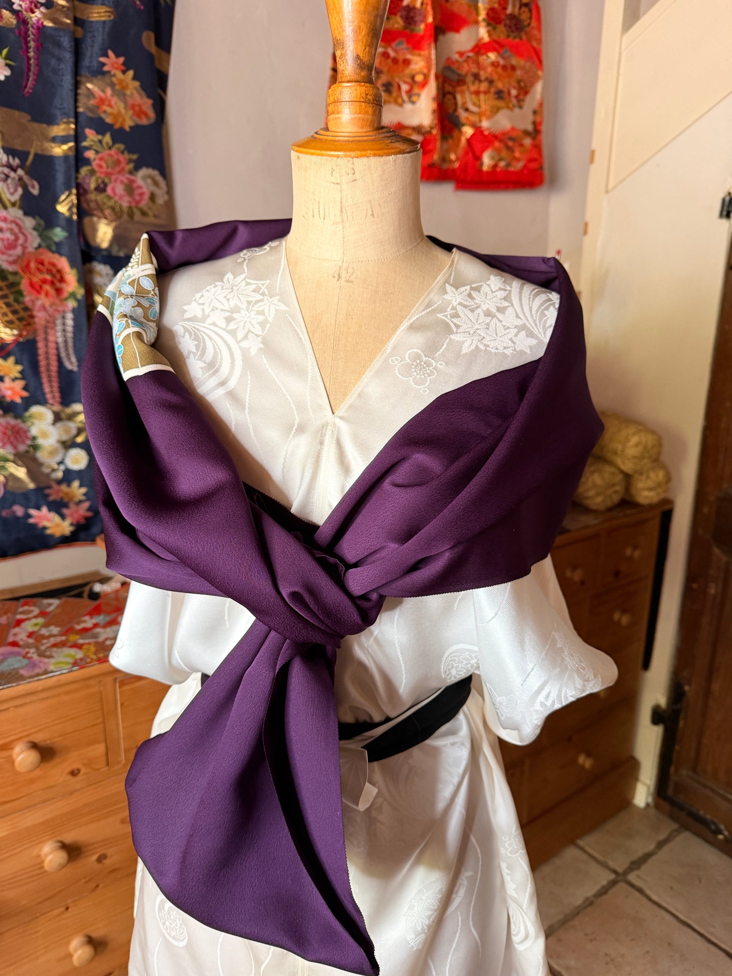 Top tunique 4en 1 kimono japonais en soie Neuf