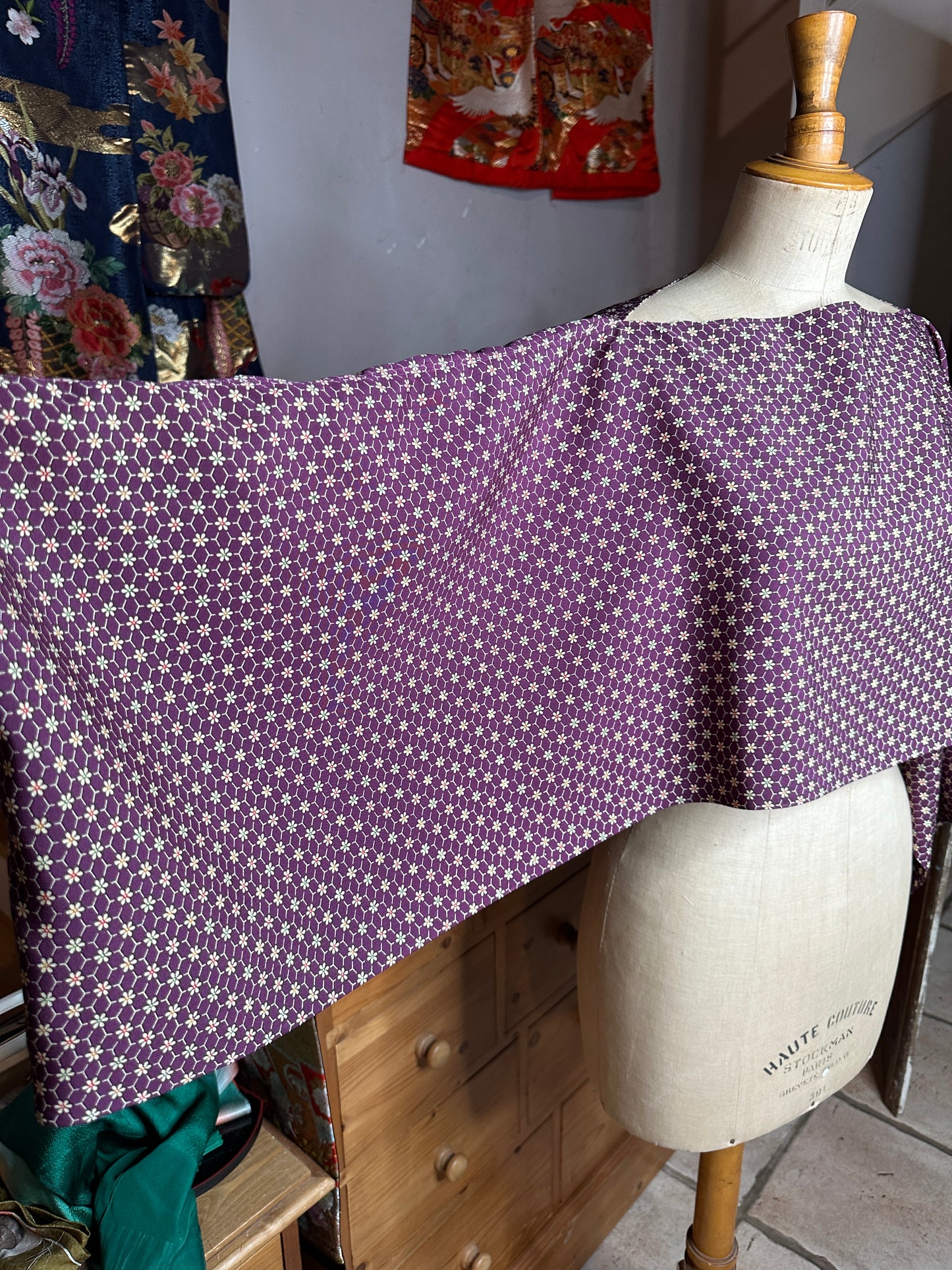 Top tunique kimono japonais en soie Neuf