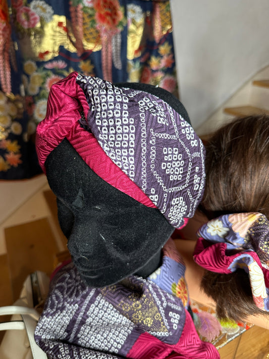 Bandeau pour les cheveux furisode en soie