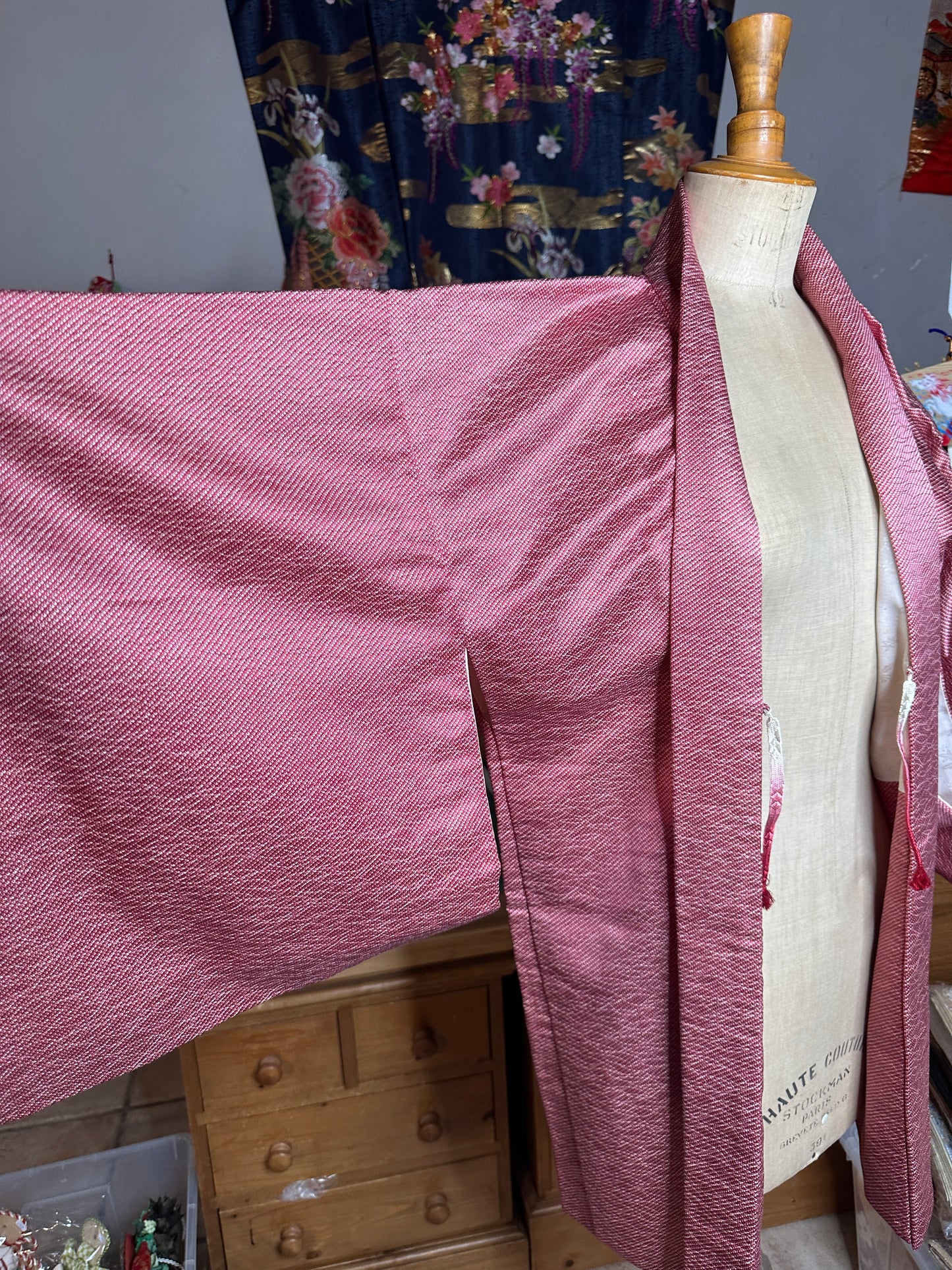 Haori veste de kimono japonais en soie antique Neuf