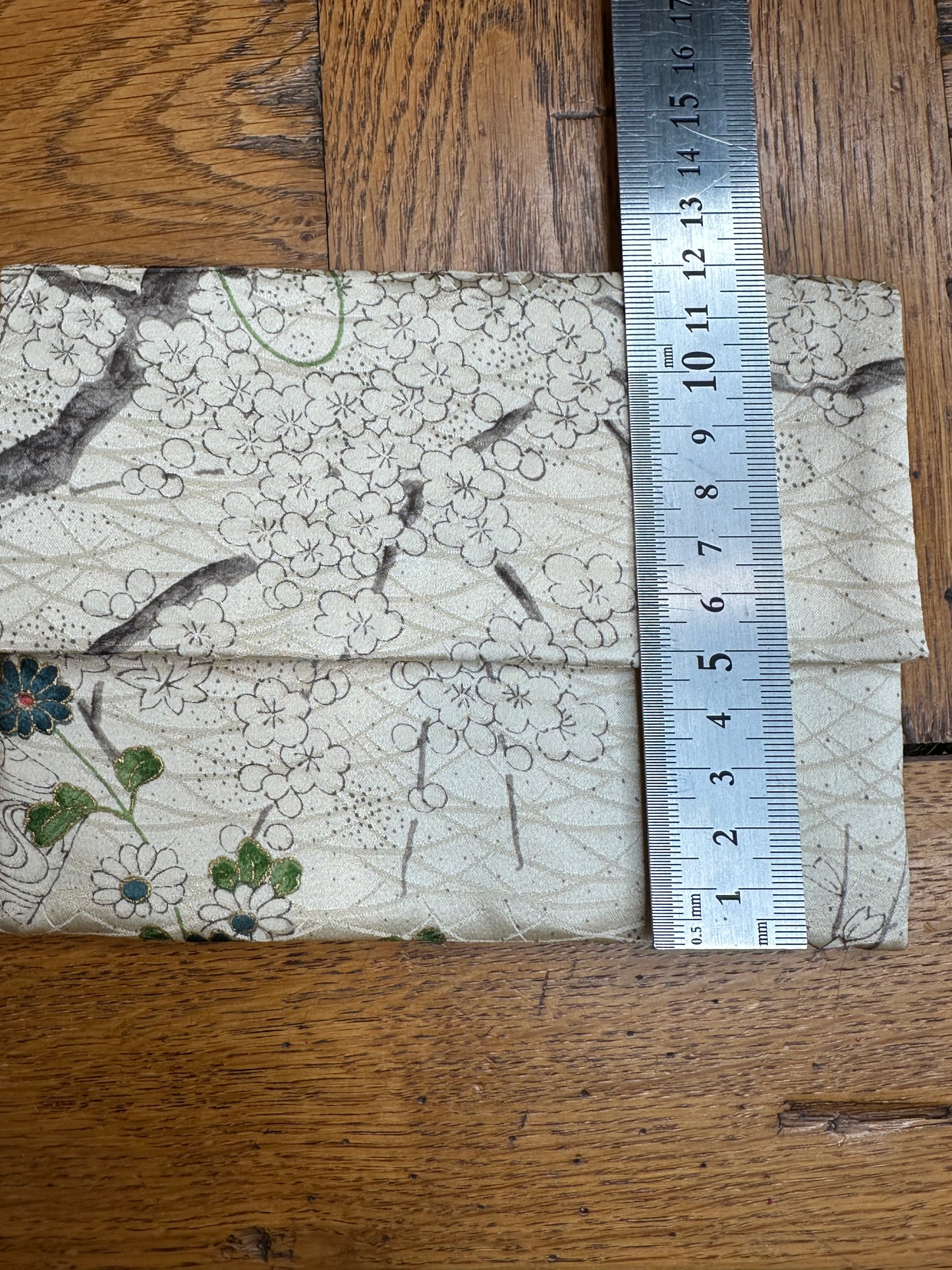 Pochette 2 compartiments kimono japonais en soie