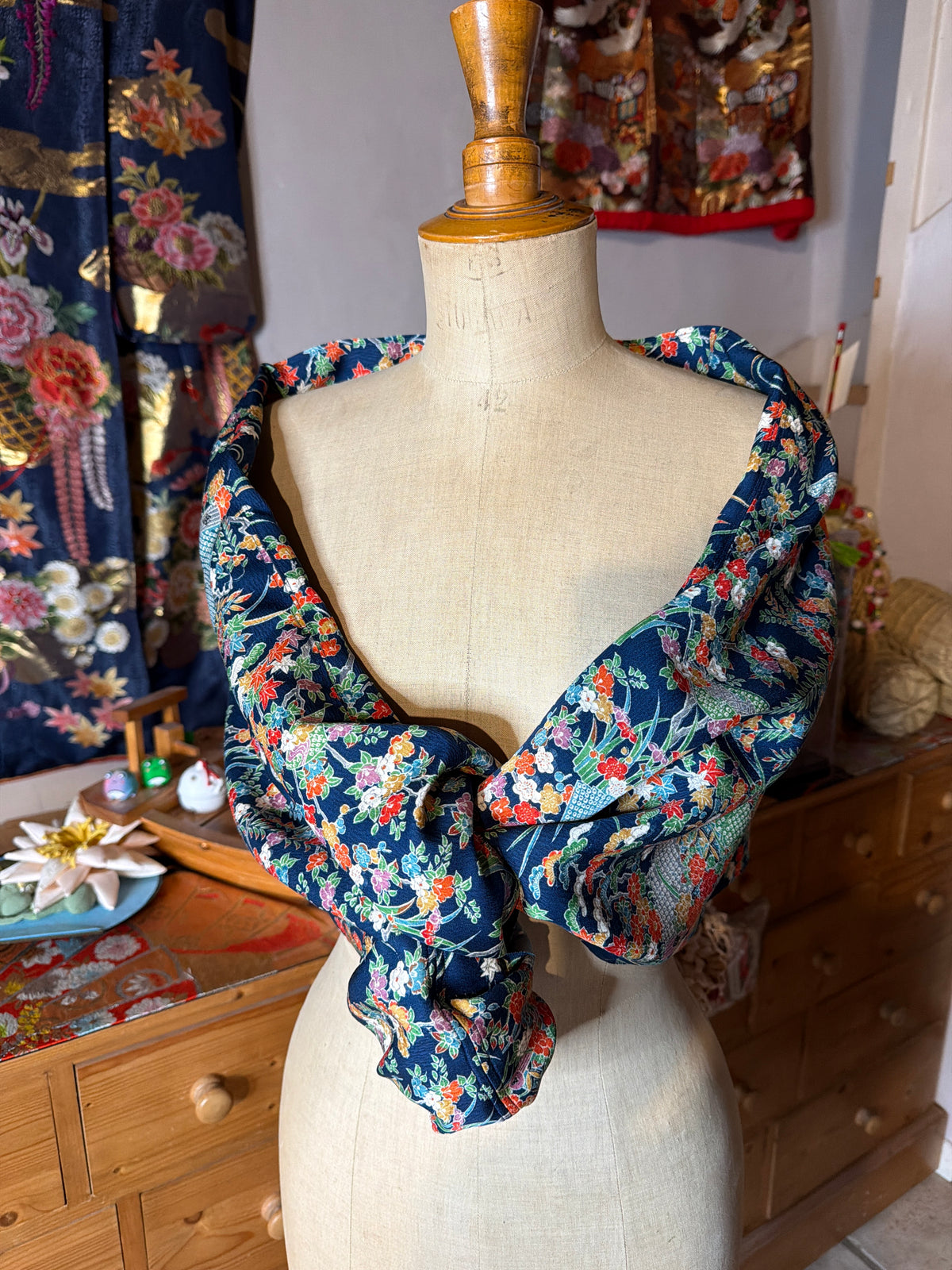 Top tunique 3 en 1 kimono japonais en soie