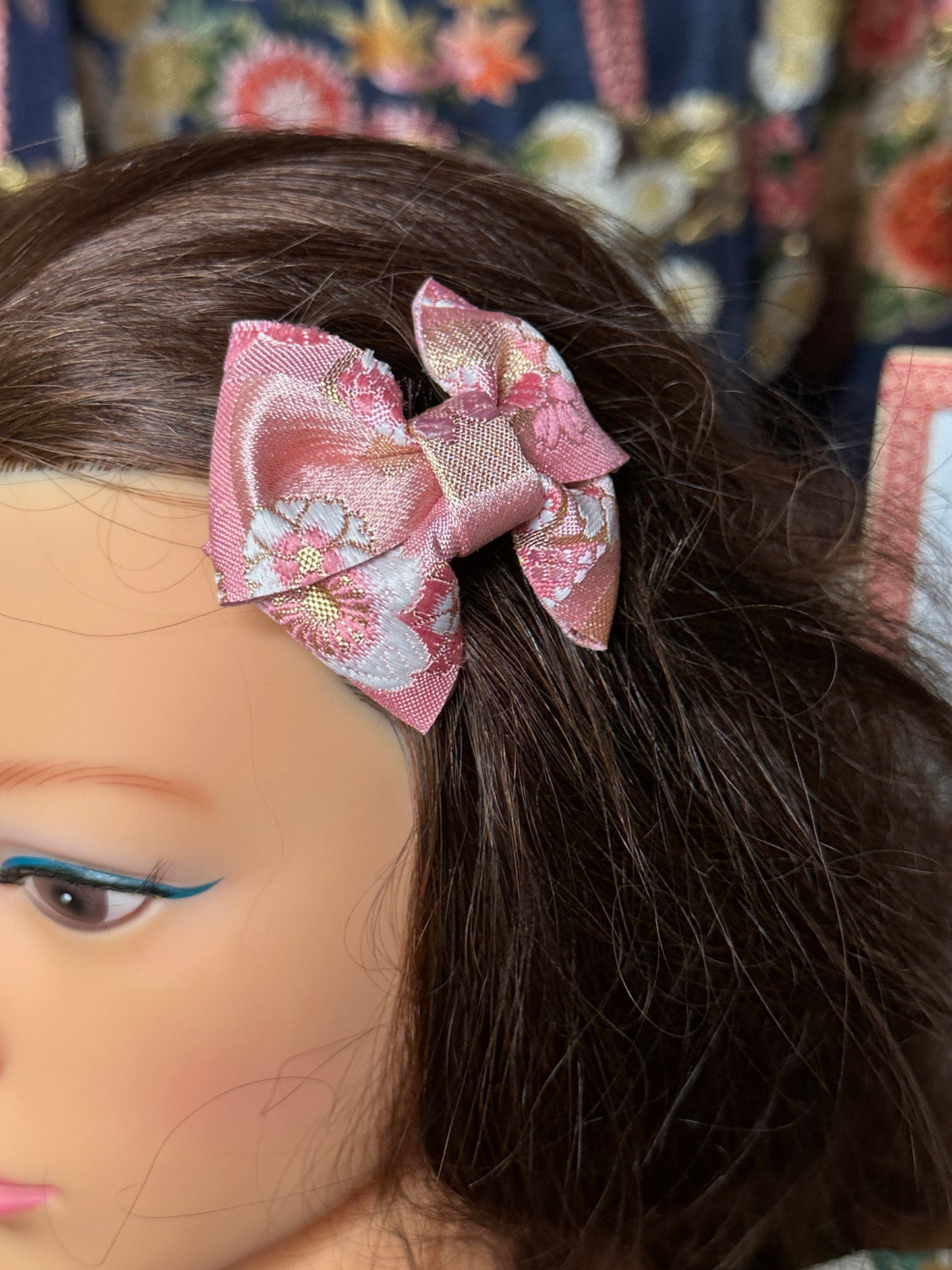 2 pinces à cheveux rubans japonais