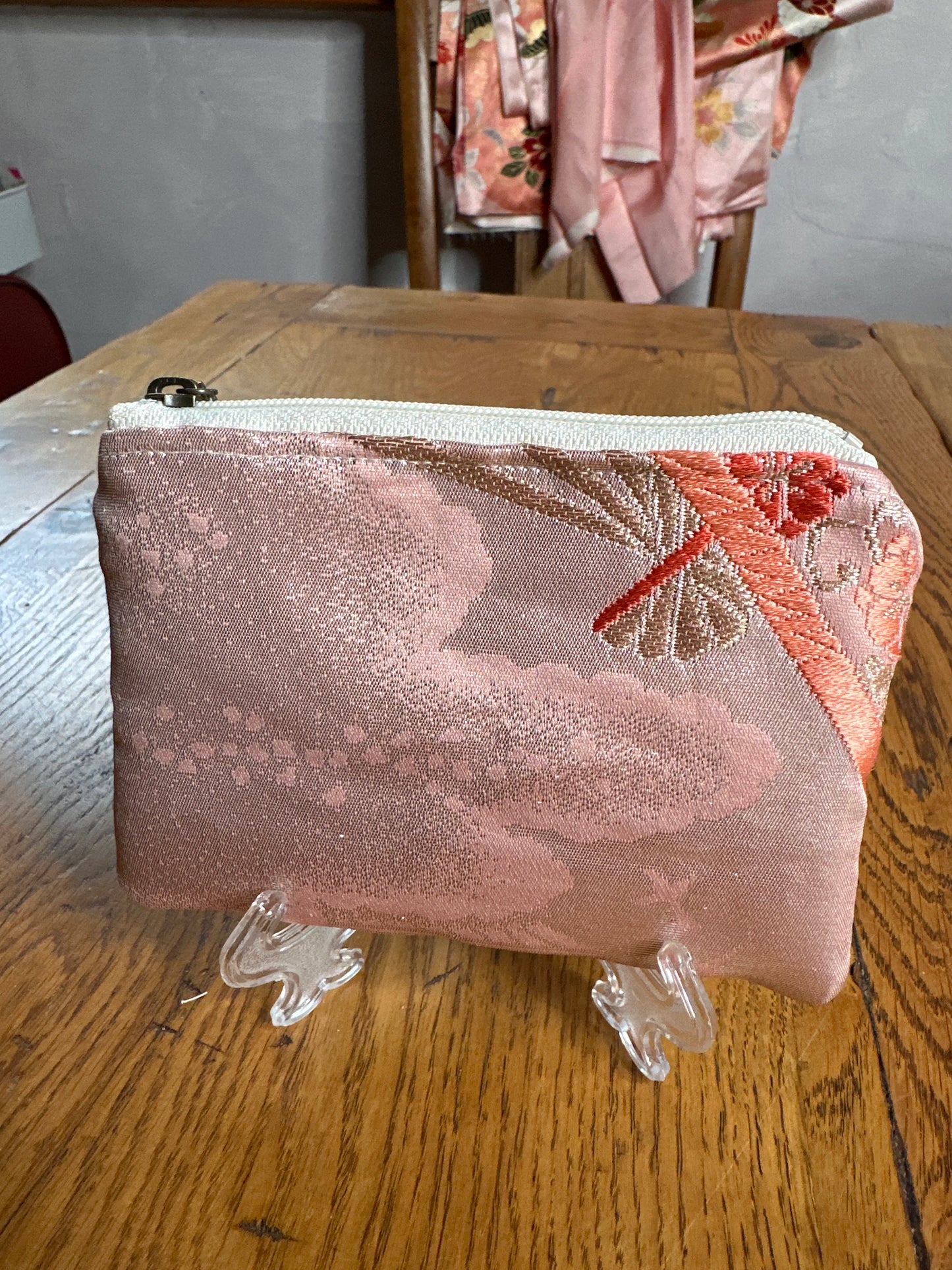 Mini pochette porte monnaie carte Obi japonais