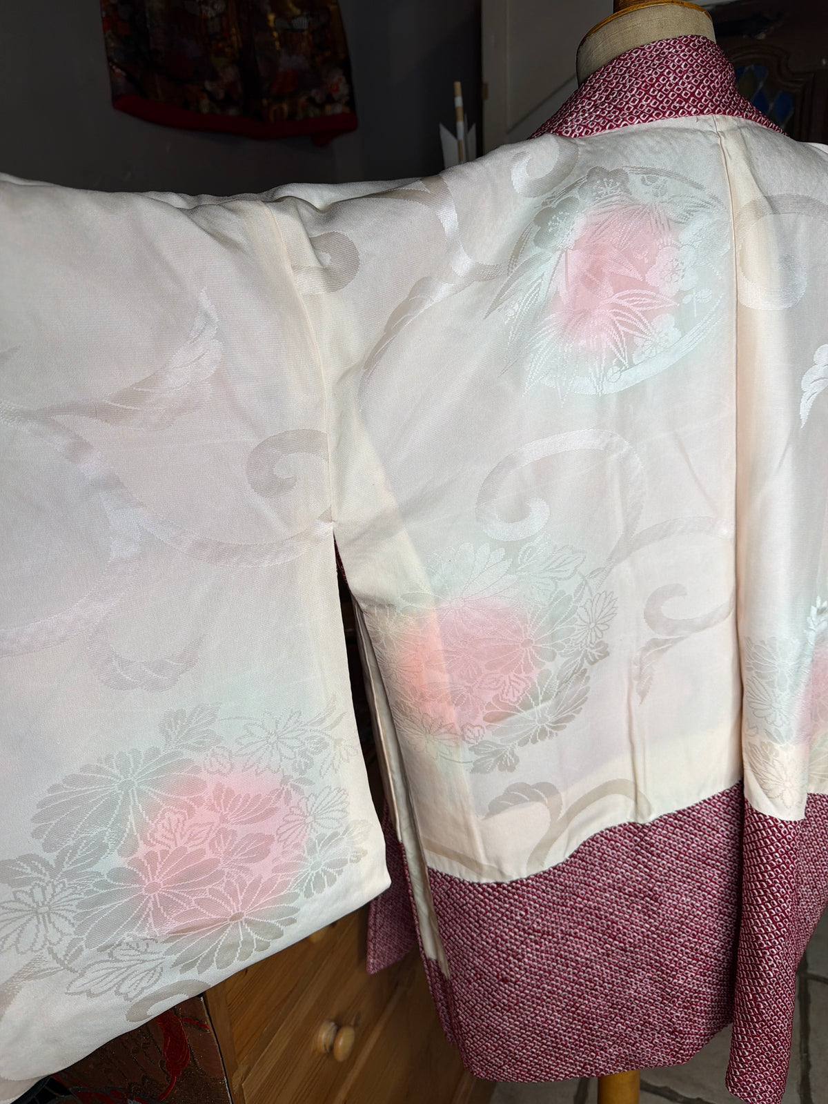 Haori veste de kimono japonais en soie Neuf
