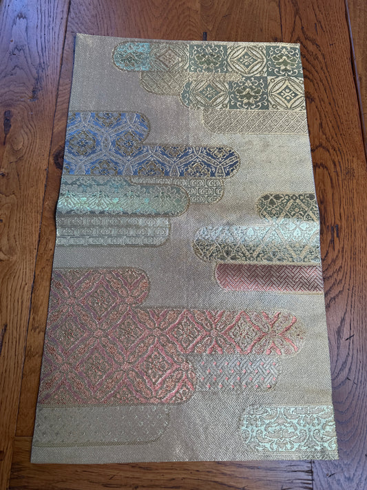 Centre de table Obi japonais en soie