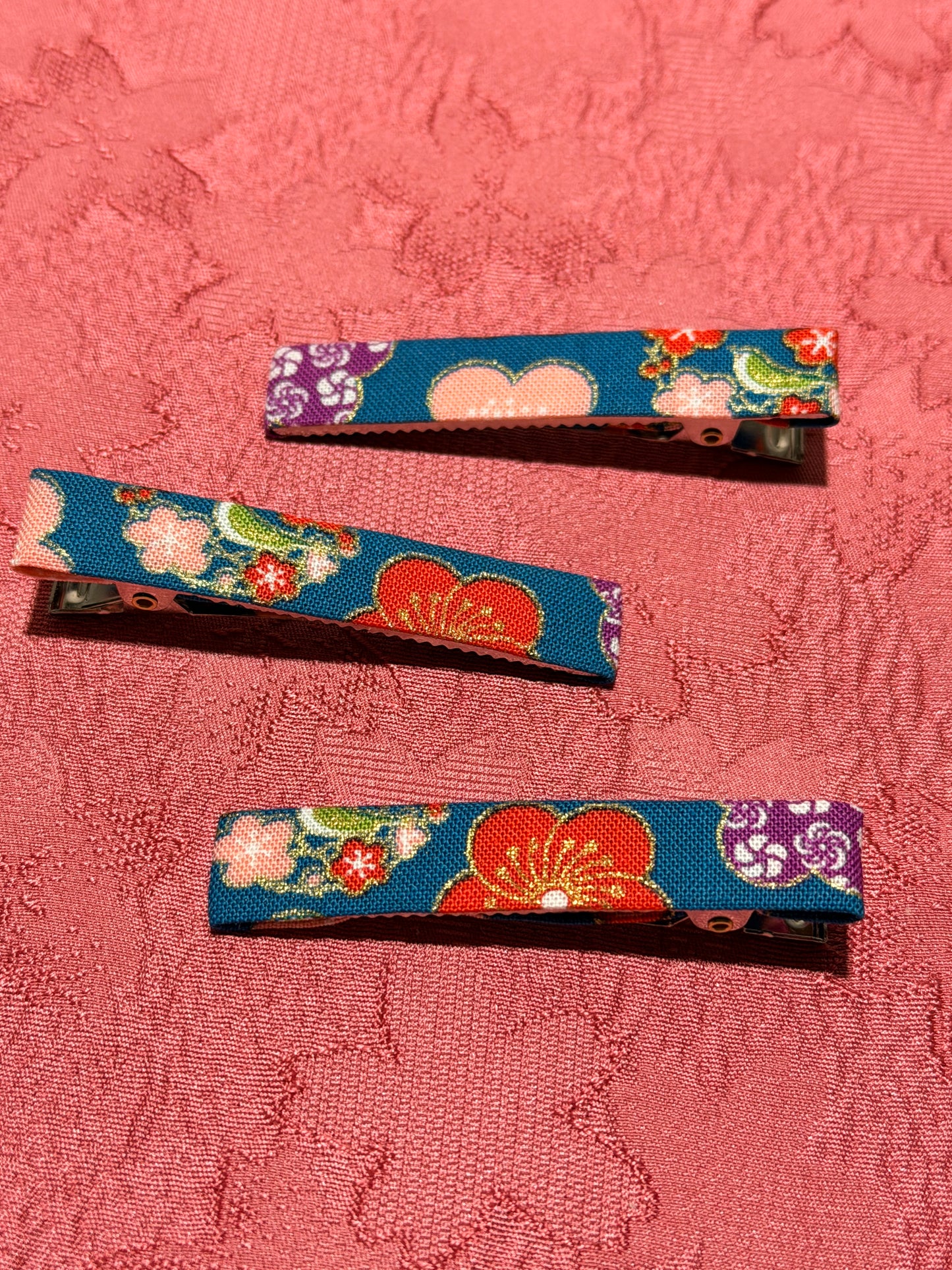 3 Clips pour les cheveux coton japonais