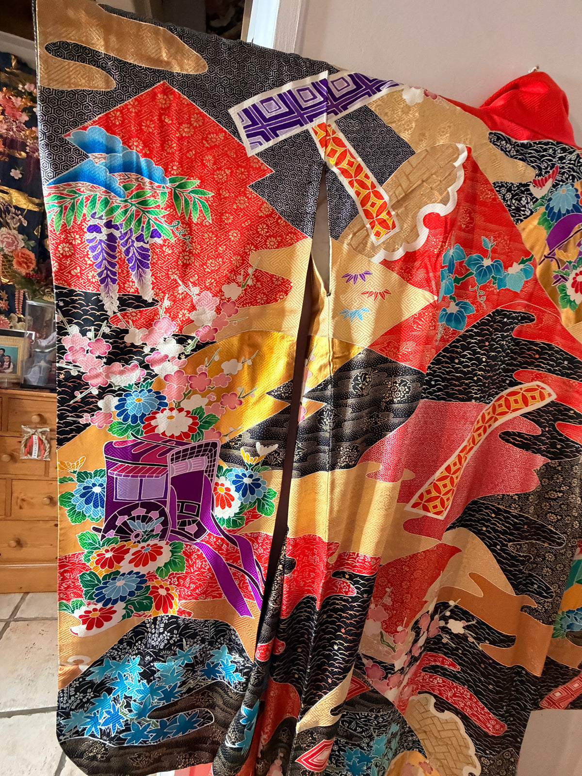 Kimono de mariage Hikifurisode japonais