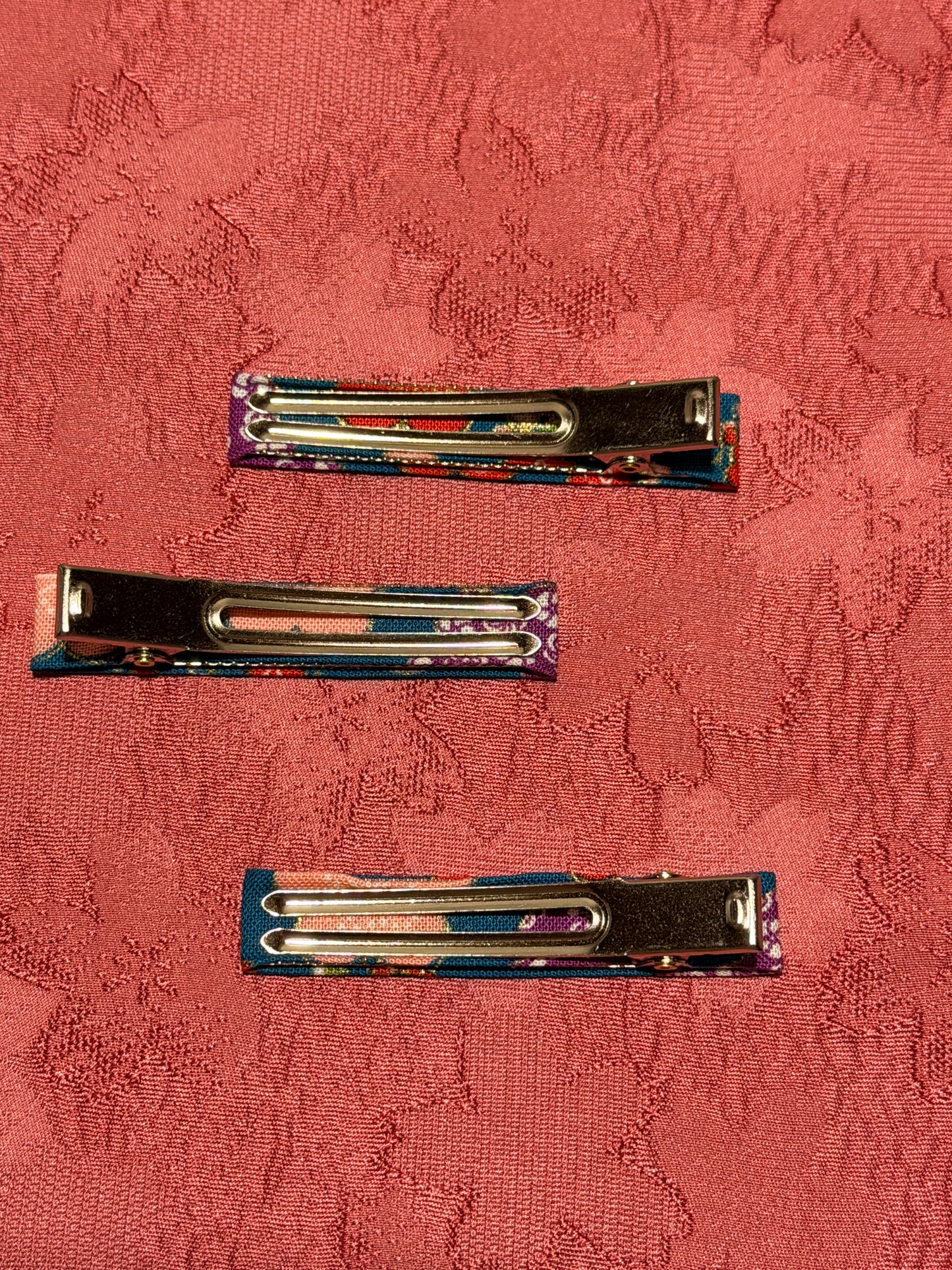 3 Clips pour les cheveux coton japonais