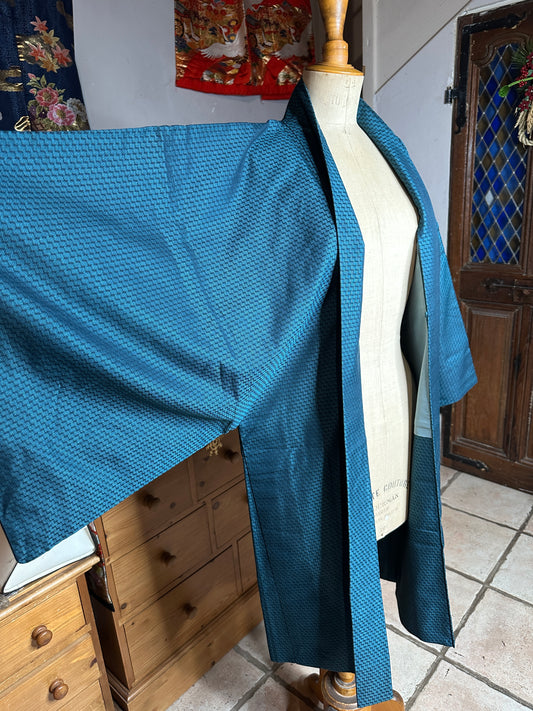 Haori Homme veste kimono japonais en soie Neuf