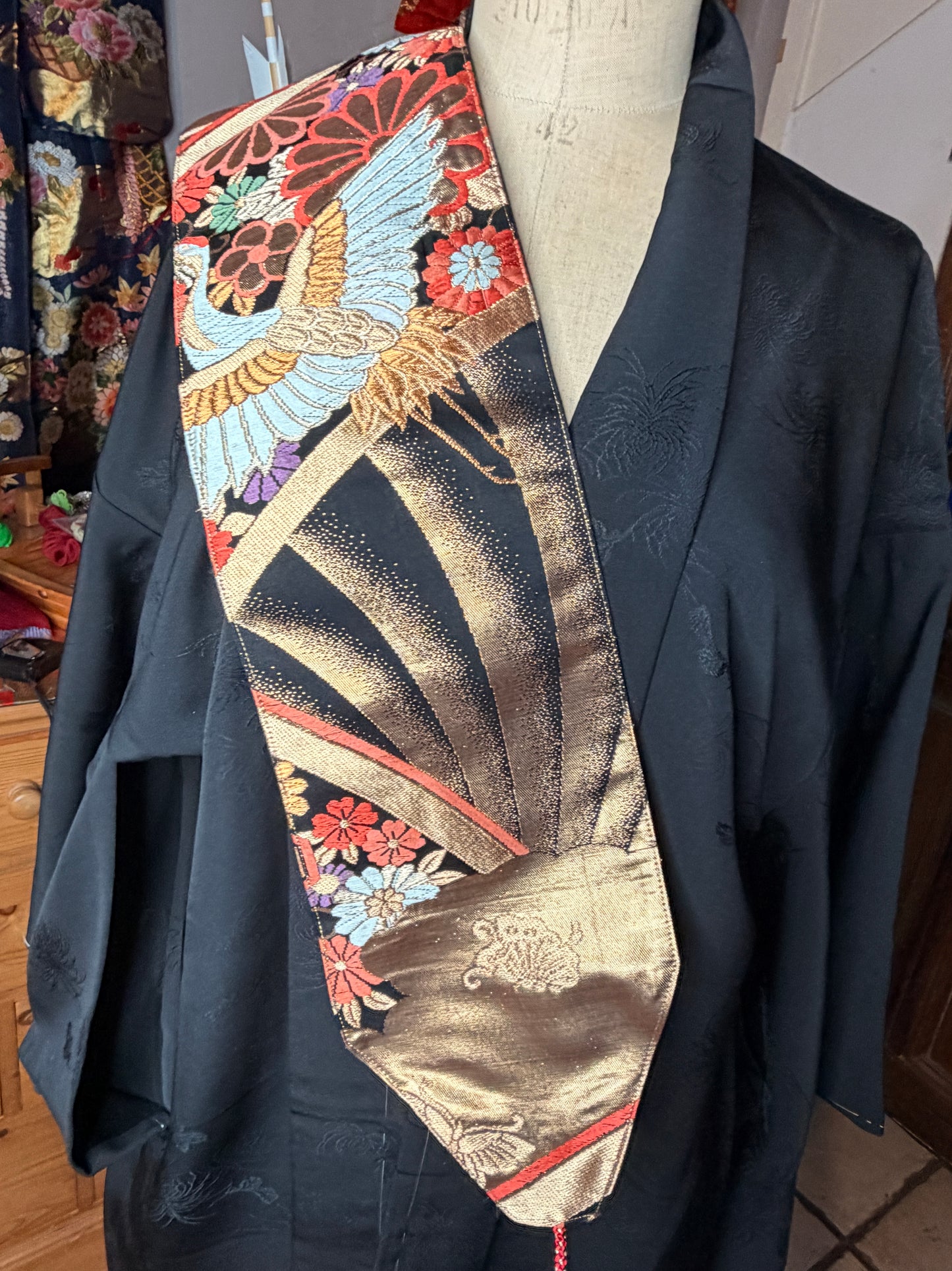 Ceinture Obi kimono japonais en soie