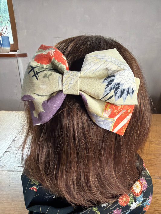 Barette japonaise kimono en soie