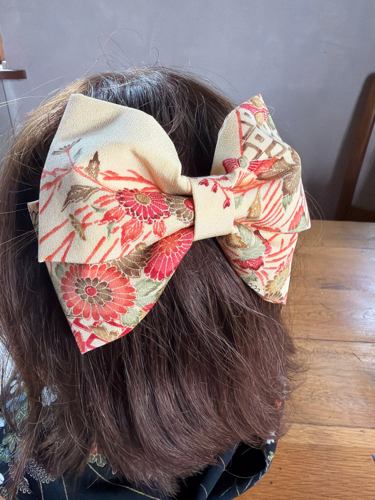 Barette japonaise kimono japonais en soie