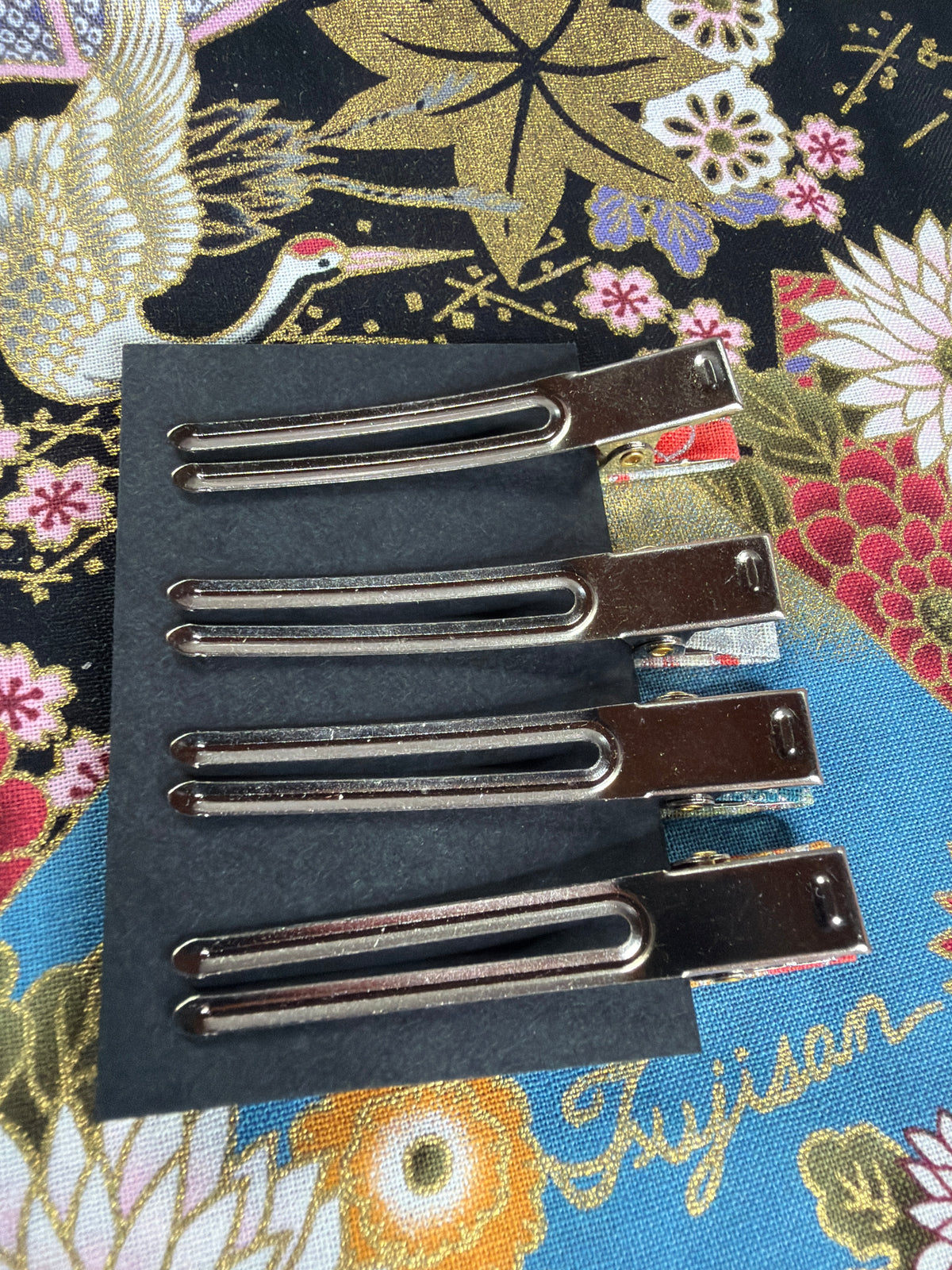4 pince à cheveux tissu en coton japonais