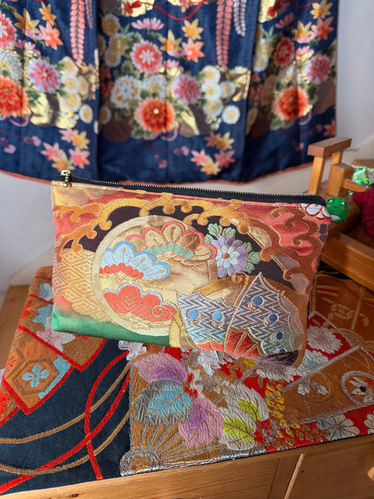 Pochette Obi en soie kimono japonais