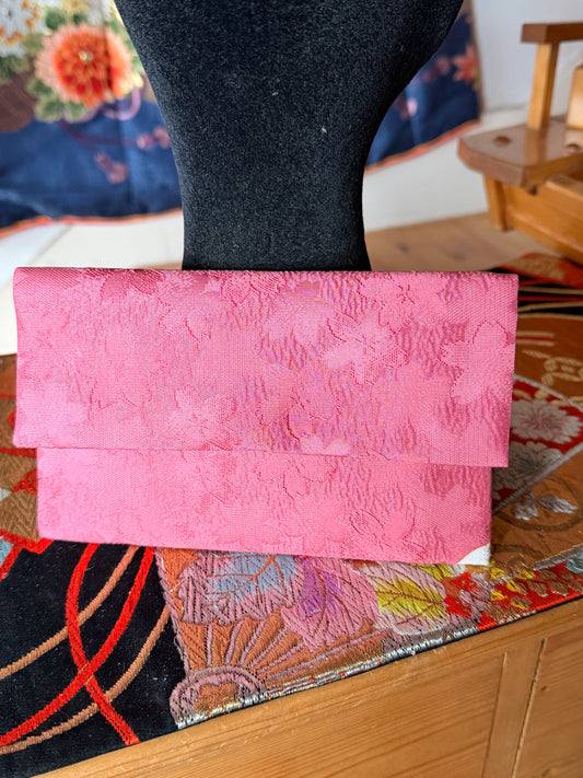 Pochette étui chéquier kimono japonais Furisode Neuf