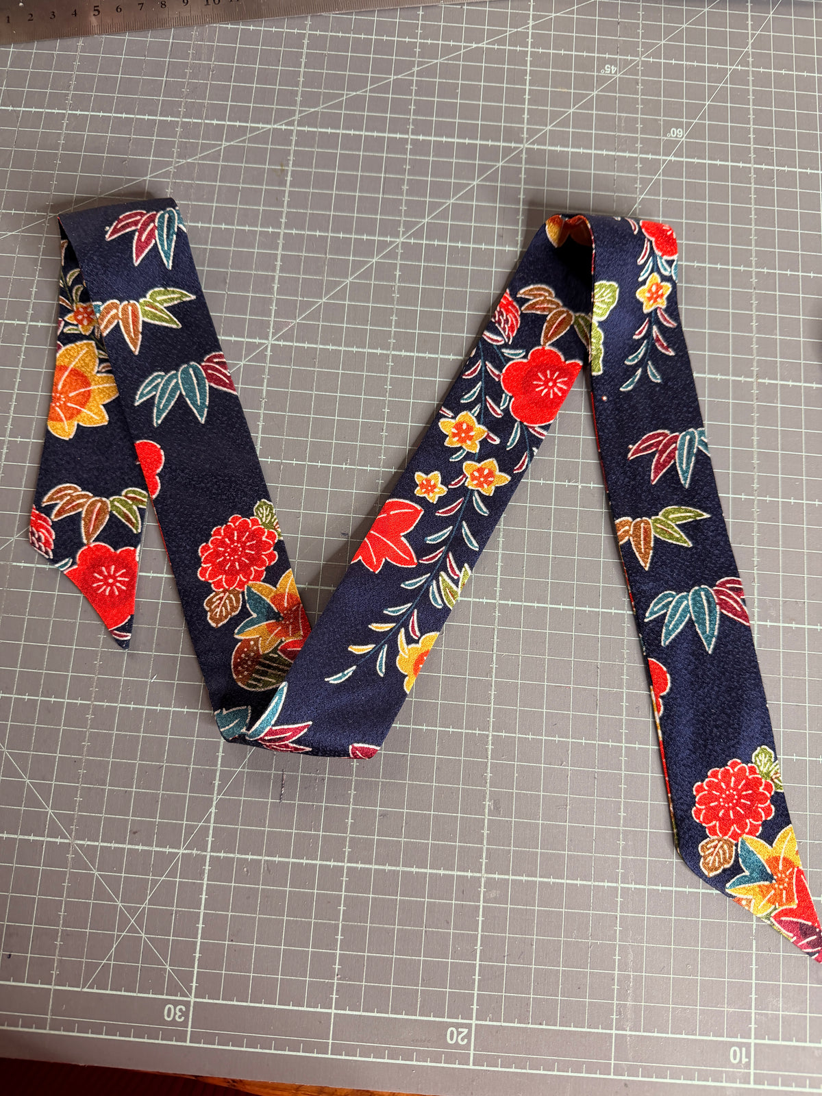 Foulard ruban kimono japonais en soie Neuf