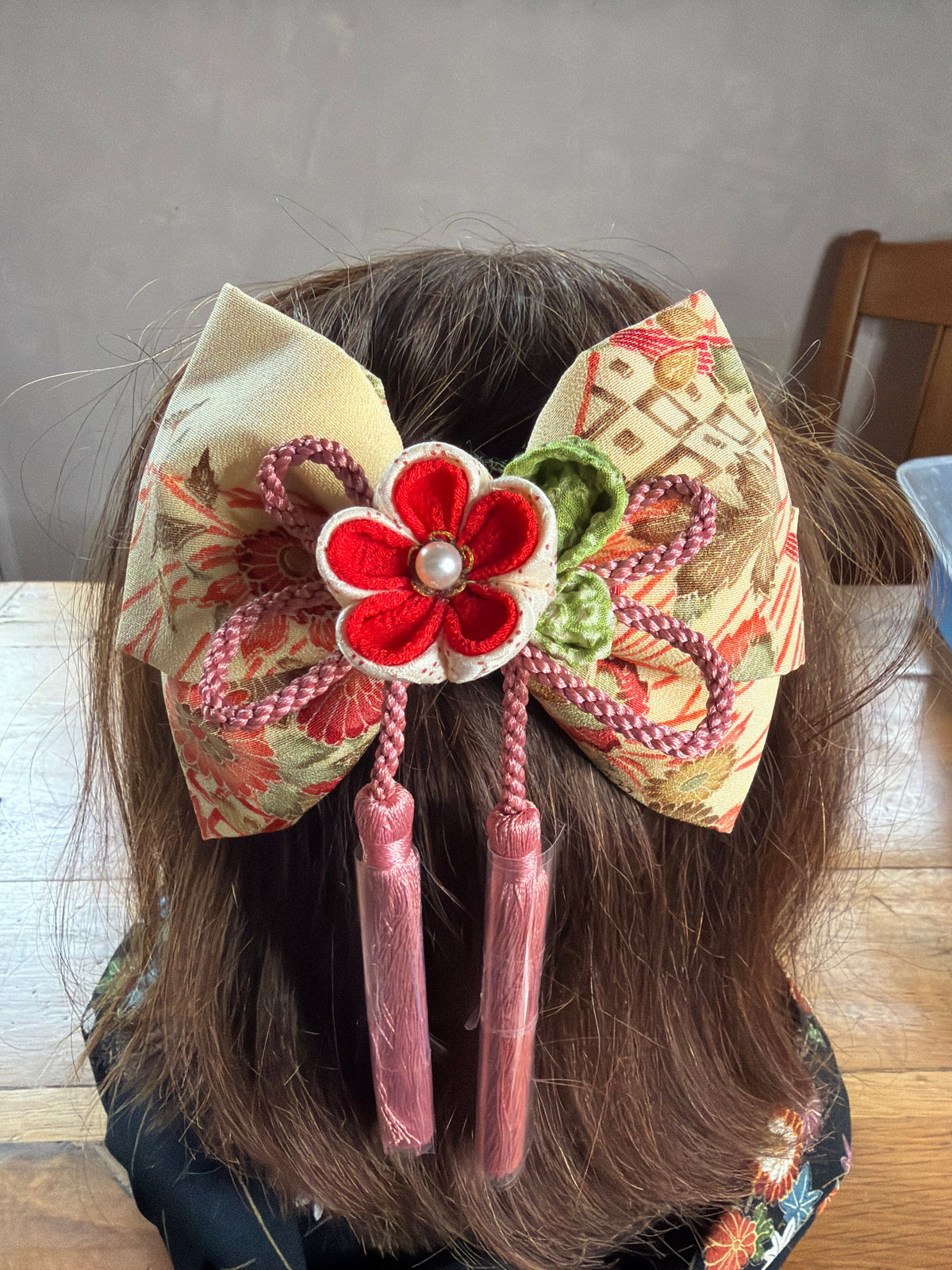 Barette japonaise kimono japonais en soie