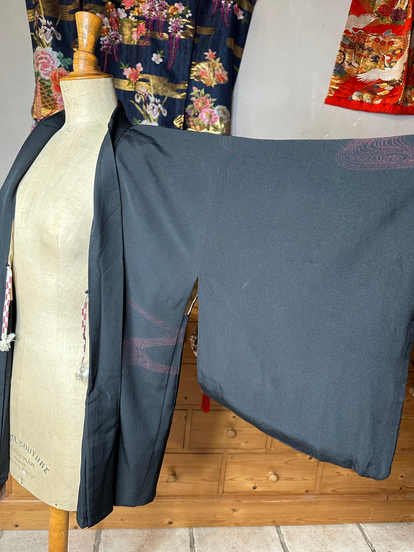 Haori kimono veste japonais en soie occasion