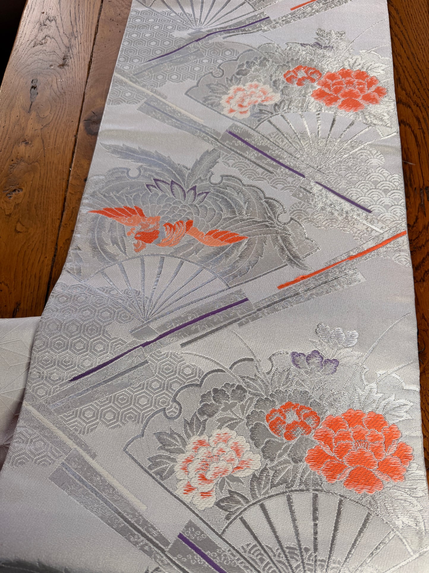 Chemin de table Obi japonais