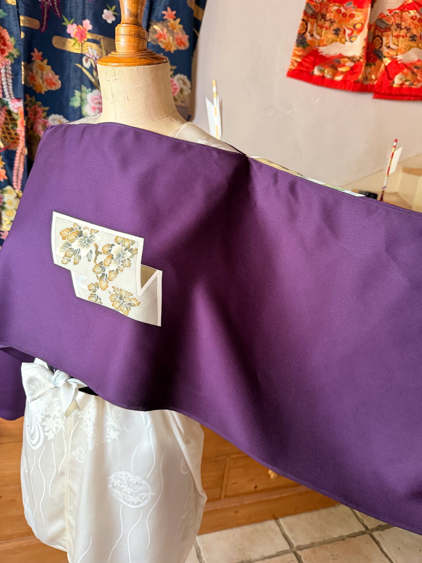 Top tunique 4en 1 kimono japonais en soie Neuf