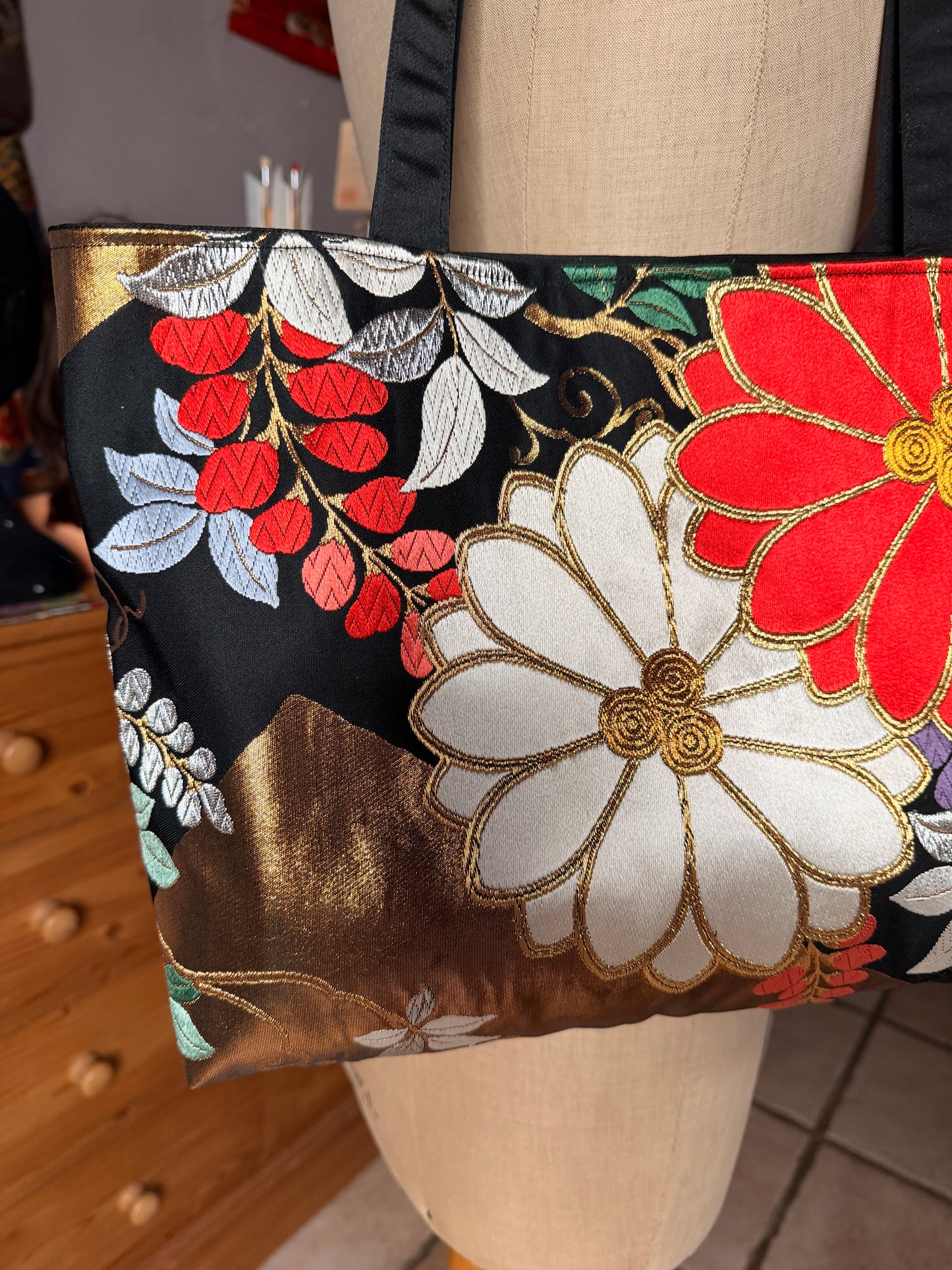 Sac Obi japonais en soie