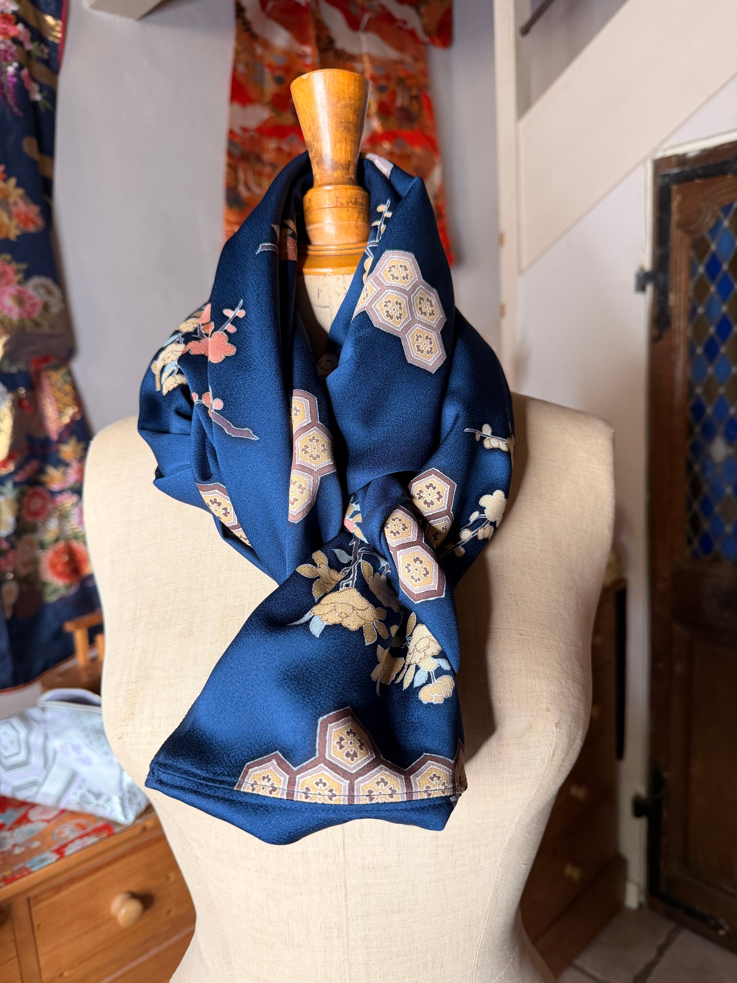 Cape tunique kimono japonais en soie Neuf