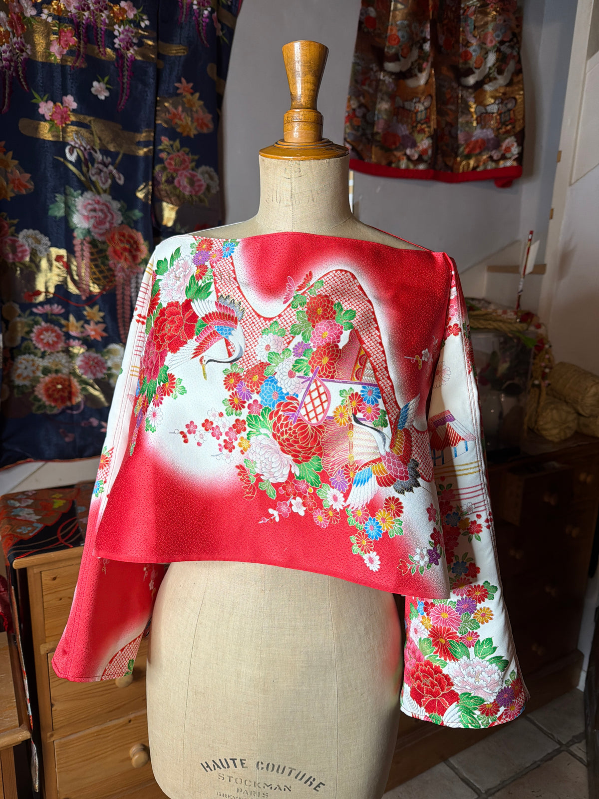 Top tunique 3 en 1 kimono japonais enfant en soie