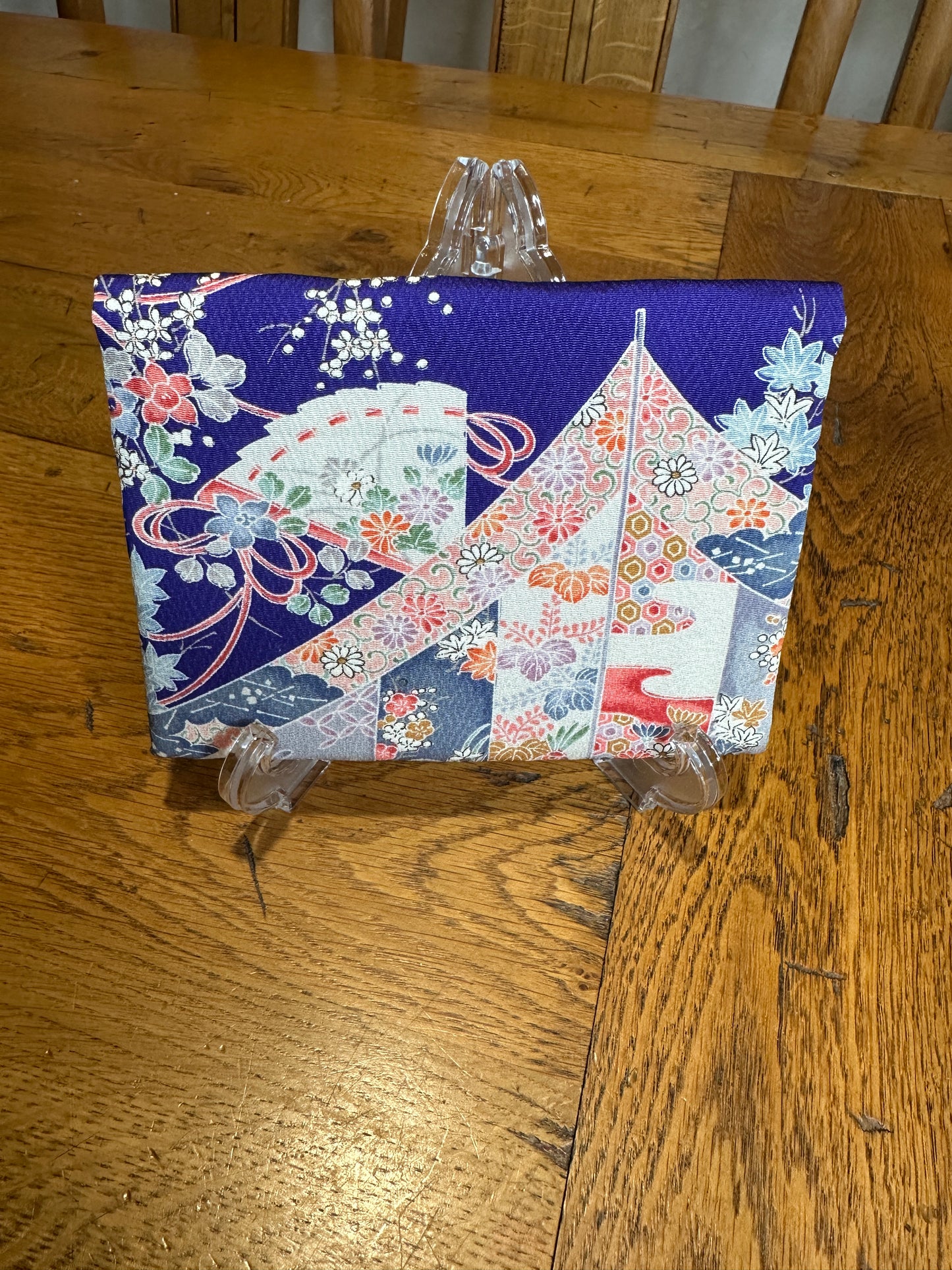 Pochette passeport 2 compartiments kimono japonais en soie