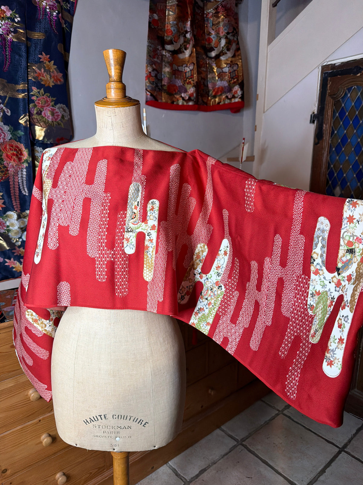 Top tunique 3 en 1 kimonos japonais en soie